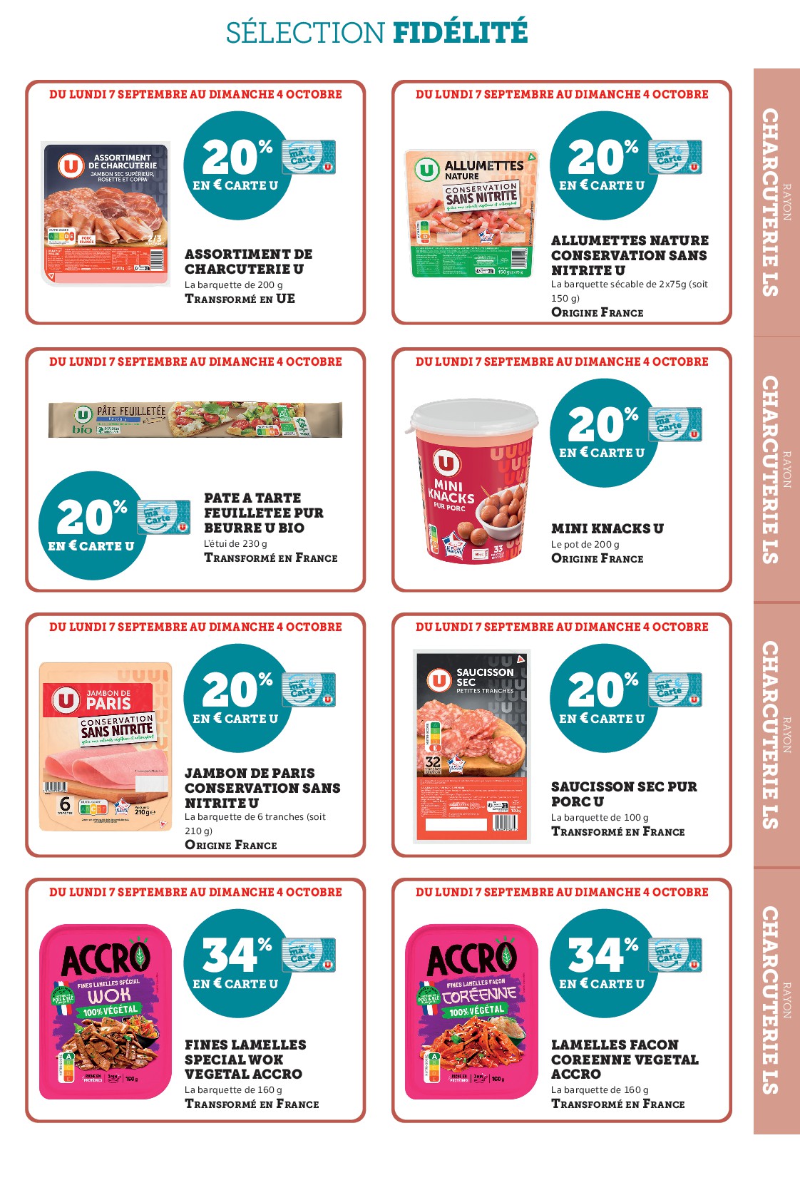 super-u - Current Super U - Ma sélection Carte U Septembre leaflet valid from du lundi 07/09/2026 to du dimanche 04/10/2026 - page: 3