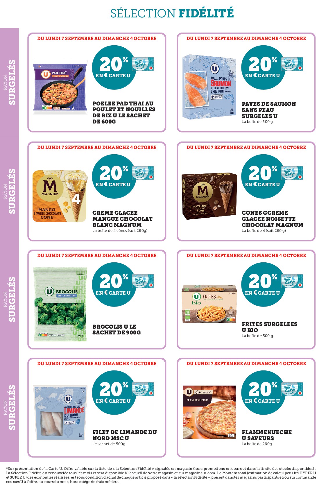 super-u - Current Super U - Ma sélection Carte U Septembre leaflet valid from du lundi 07/09/2026 to du dimanche 04/10/2026 - page: 40