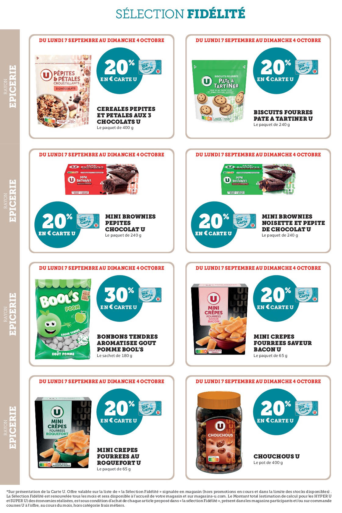 super-u - Current Super U - Ma sélection Carte U Septembre leaflet valid from du lundi 07/09/2026 to du dimanche 04/10/2026 - page: 18