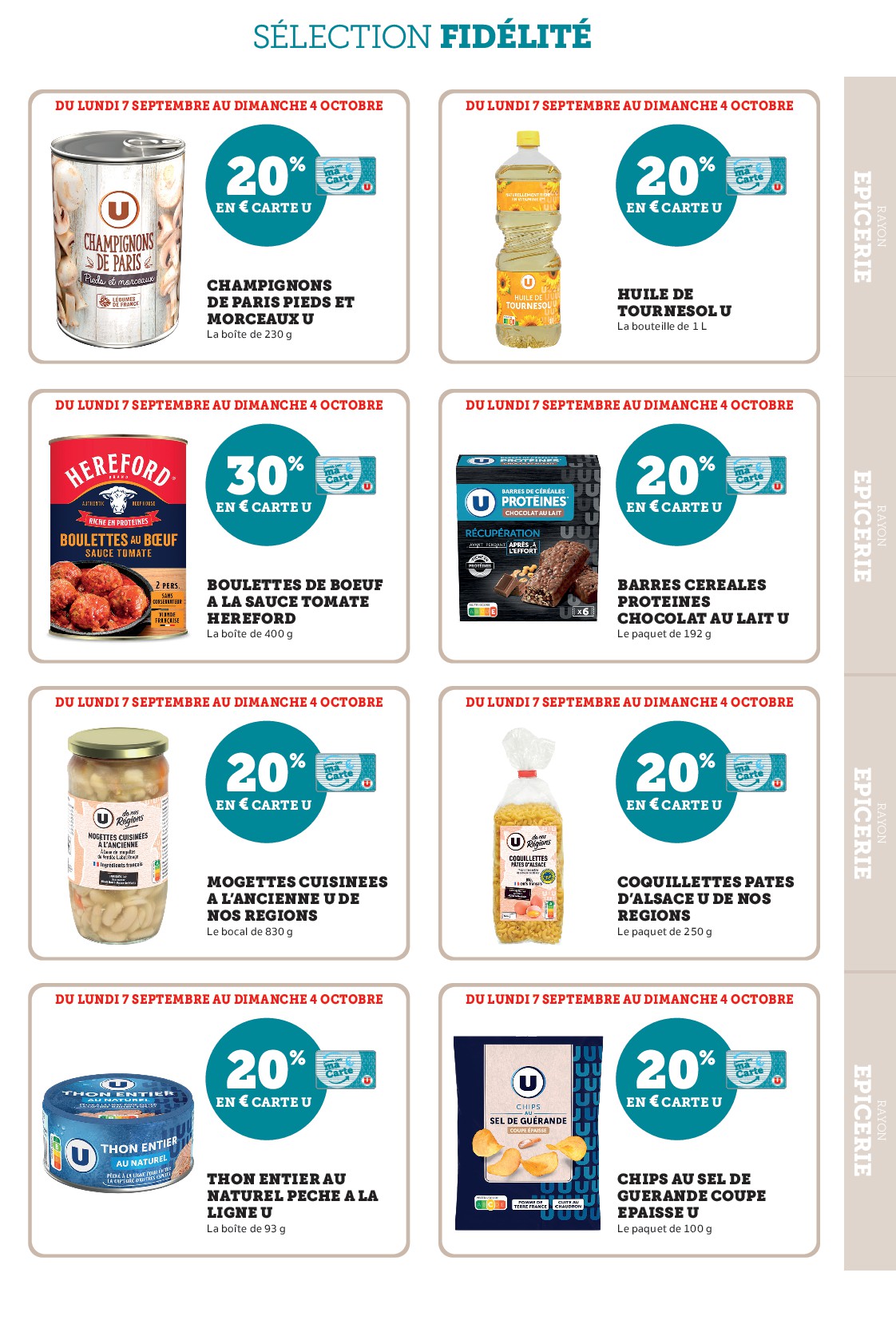 super-u - Current Super U - Ma sélection Carte U Septembre leaflet valid from du lundi 07/09/2026 to du dimanche 04/10/2026 - page: 27