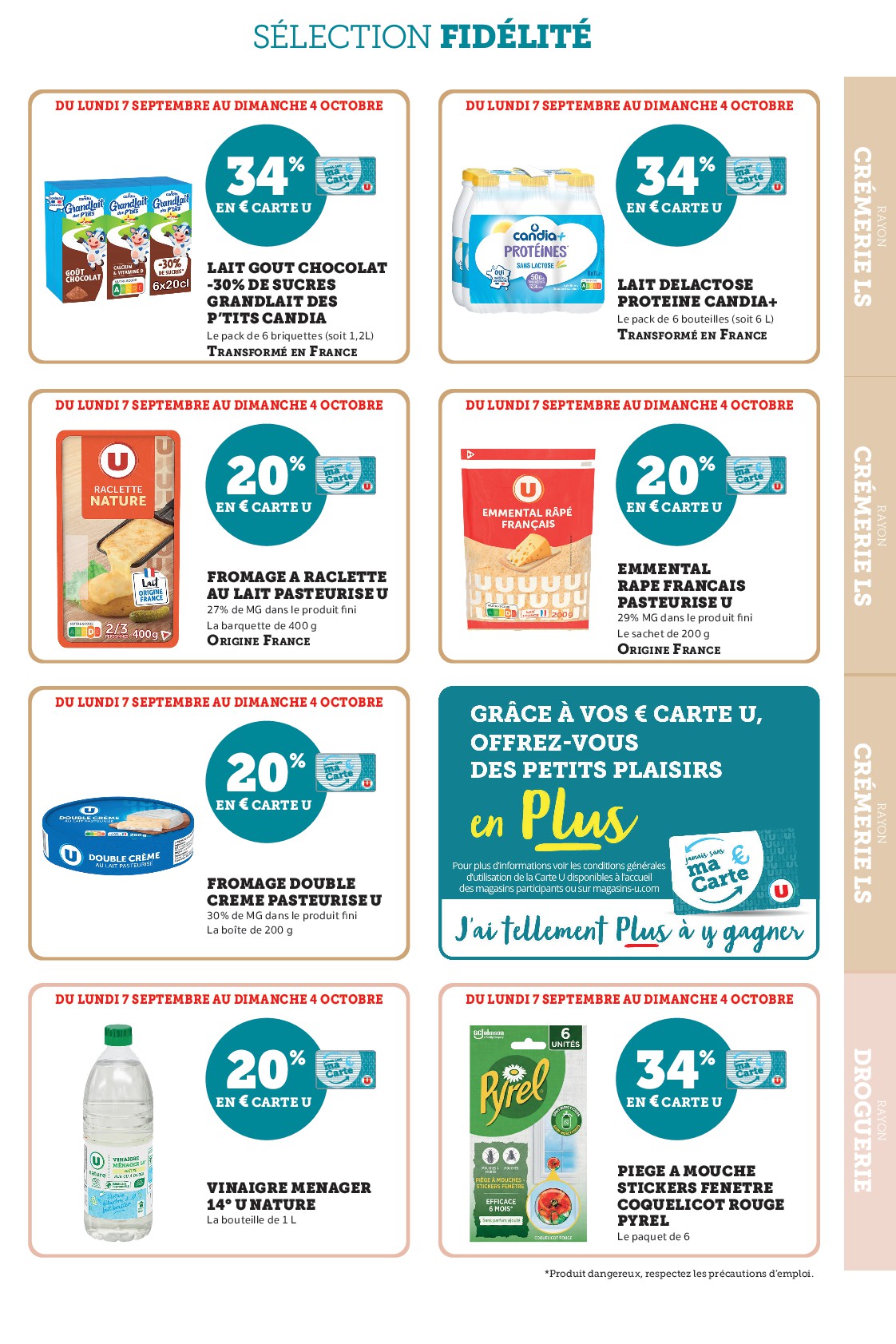 super-u - Current Super U - Ma sélection Carte U Septembre leaflet valid from du lundi 07/09/2026 to du dimanche 04/10/2026 - page: 9