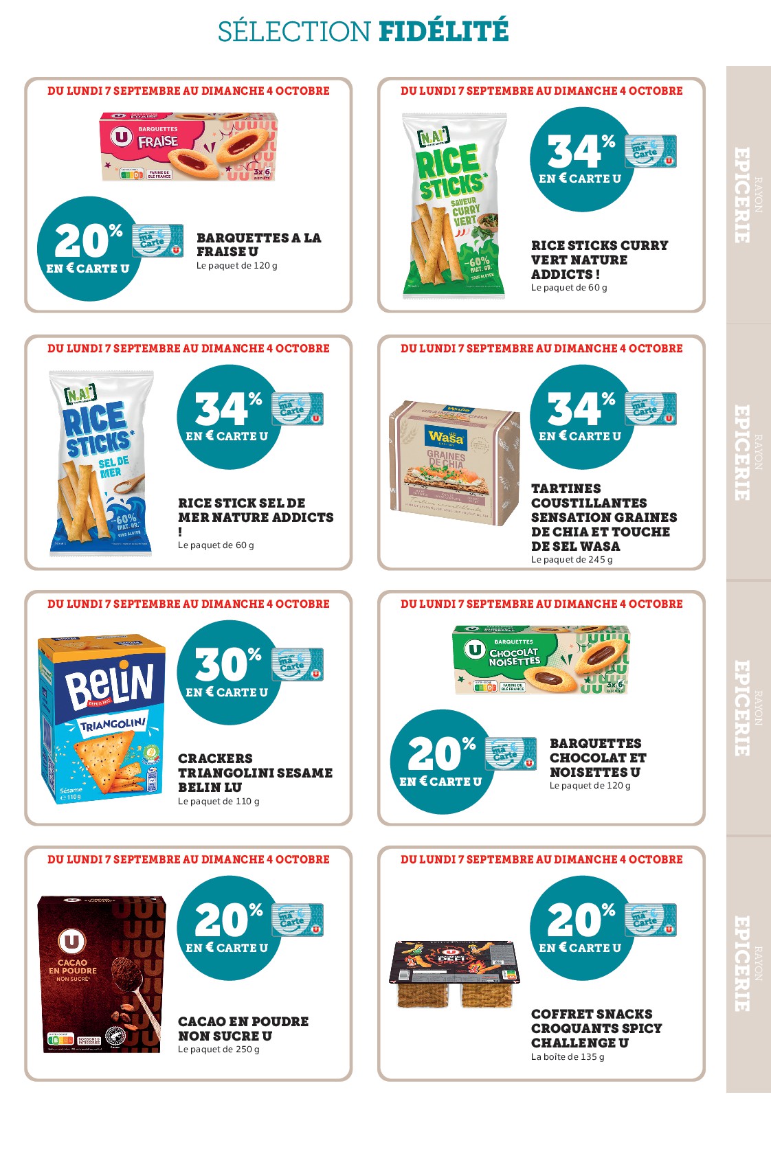 super-u - Current Super U - Ma sélection Carte U Septembre leaflet valid from du lundi 07/09/2026 to du dimanche 04/10/2026 - page: 25