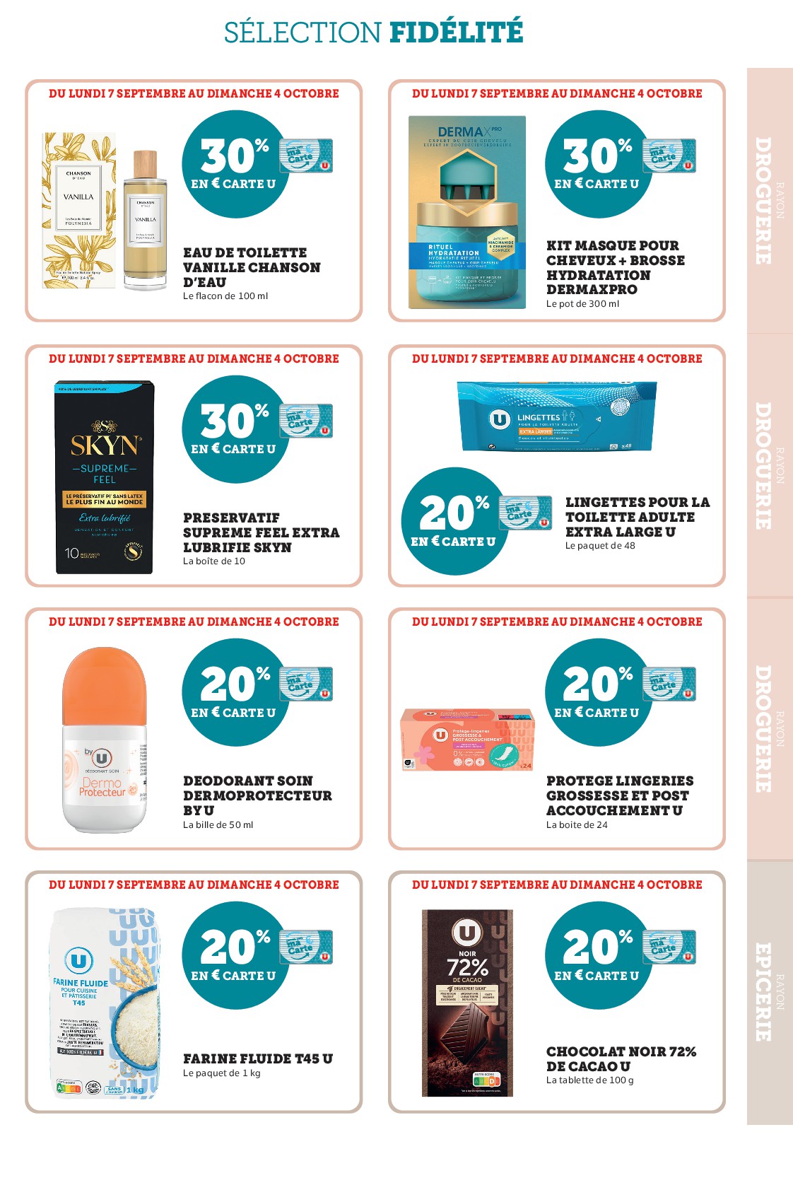 super-u - Current Super U - Ma sélection Carte U Septembre leaflet valid from du lundi 07/09/2026 to du dimanche 04/10/2026 - page: 17