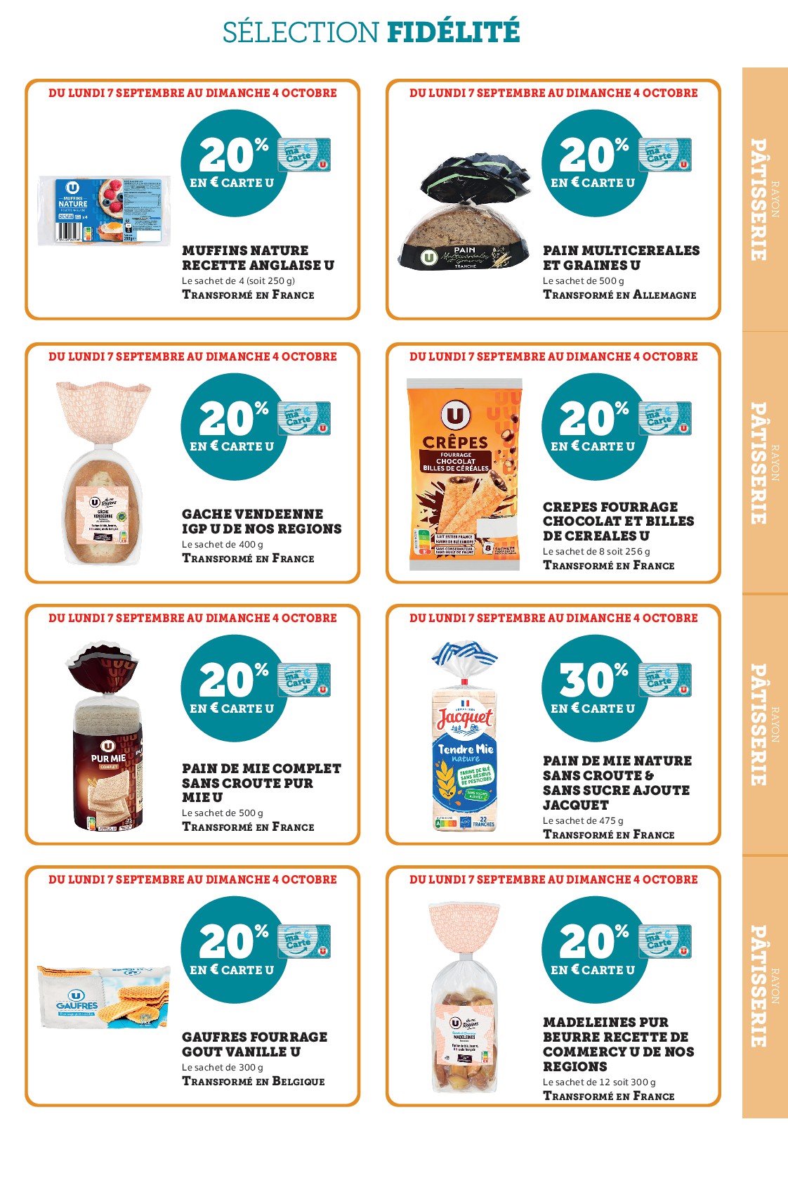 super-u - Current Super U - Ma sélection Carte U Septembre leaflet valid from du lundi 07/09/2026 to du dimanche 04/10/2026 - page: 39