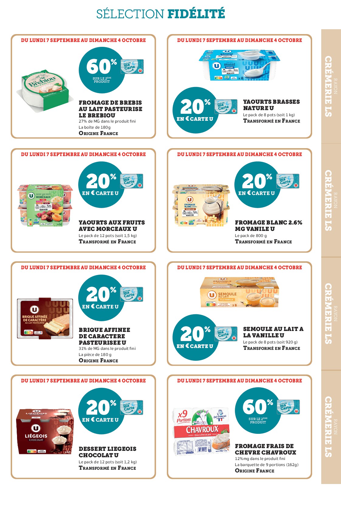 super-u - Current Super U - Ma sélection Carte U Septembre leaflet valid from du lundi 07/09/2026 to du dimanche 04/10/2026 - page: 5
