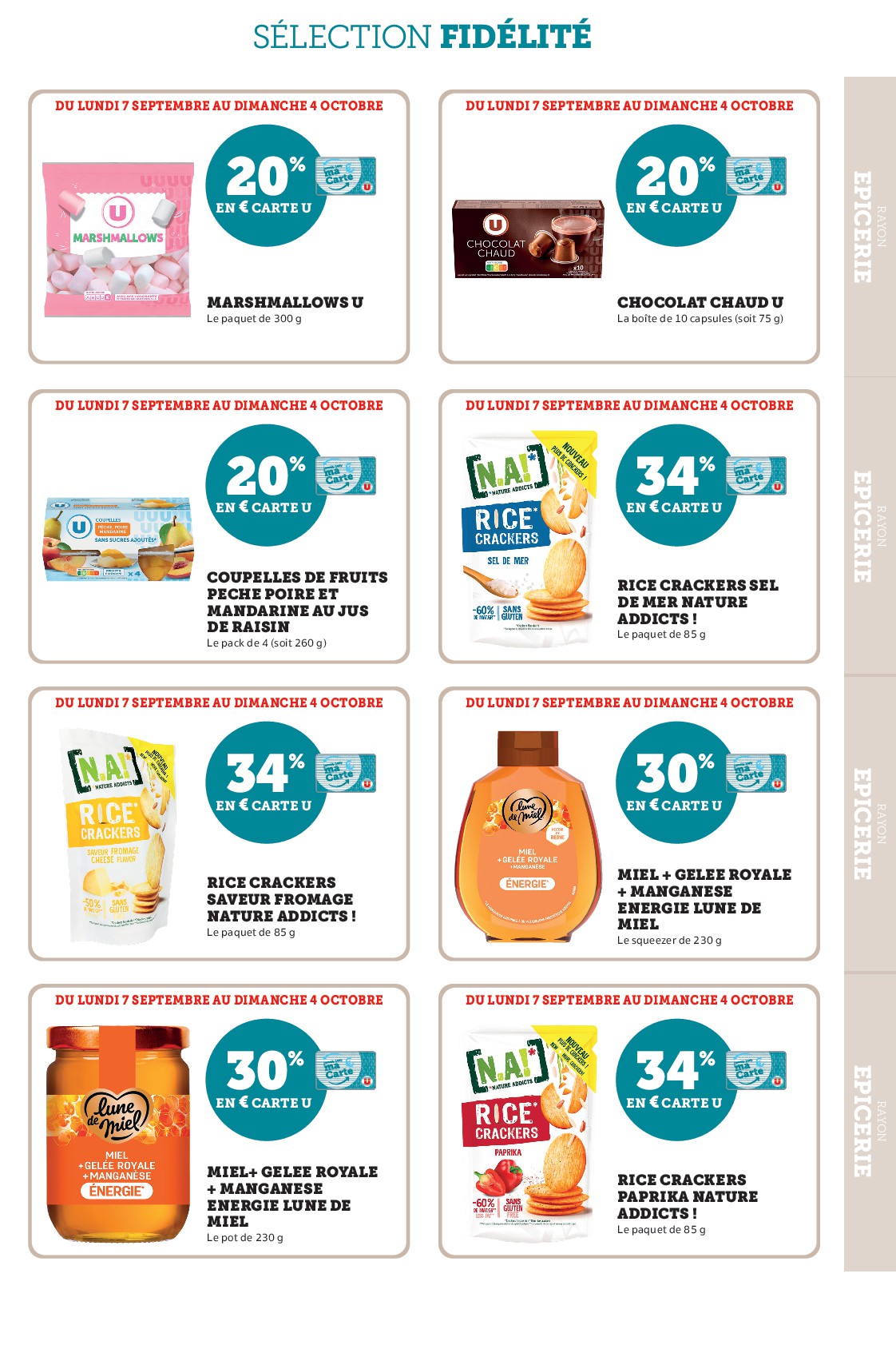 super-u - Current Super U - Ma sélection Carte U Septembre leaflet valid from du lundi 07/09/2026 to du dimanche 04/10/2026 - page: 19