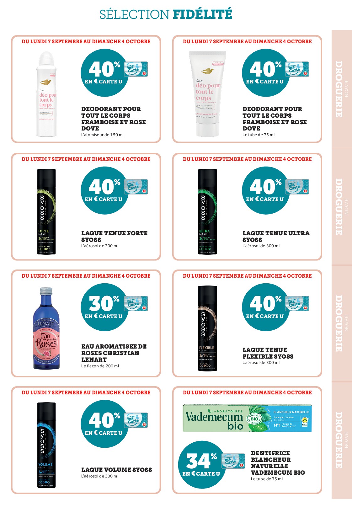 super-u - Current Super U - Ma sélection Carte U Septembre leaflet valid from du lundi 07/09/2026 to du dimanche 04/10/2026 - page: 13