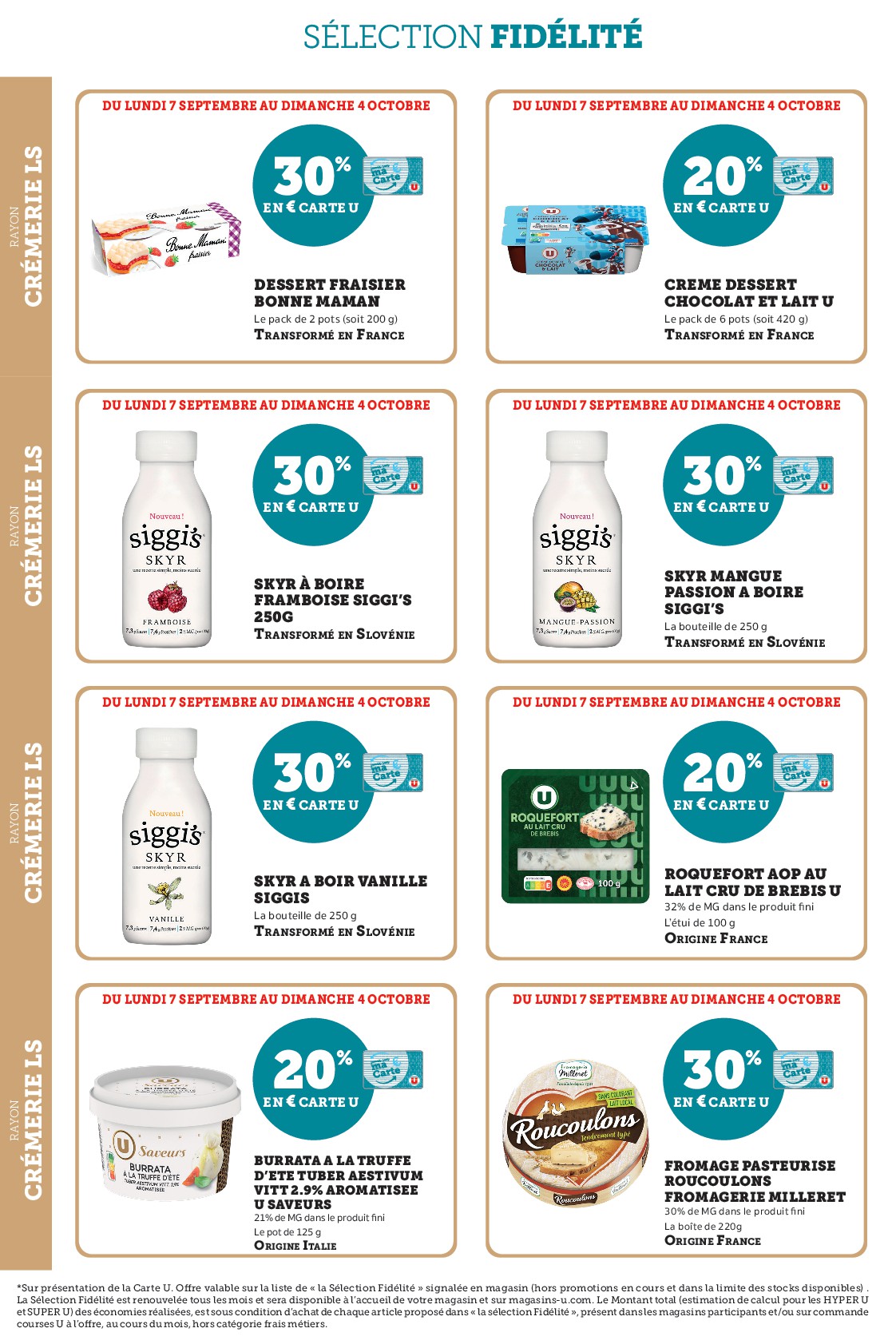 super-u - Current Super U - Ma sélection Carte U Septembre leaflet valid from du lundi 07/09/2026 to du dimanche 04/10/2026 - page: 6