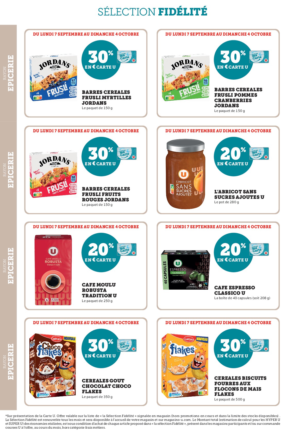 super-u - Current Super U - Ma sélection Carte U Septembre leaflet valid from du lundi 07/09/2026 to du dimanche 04/10/2026 - page: 22