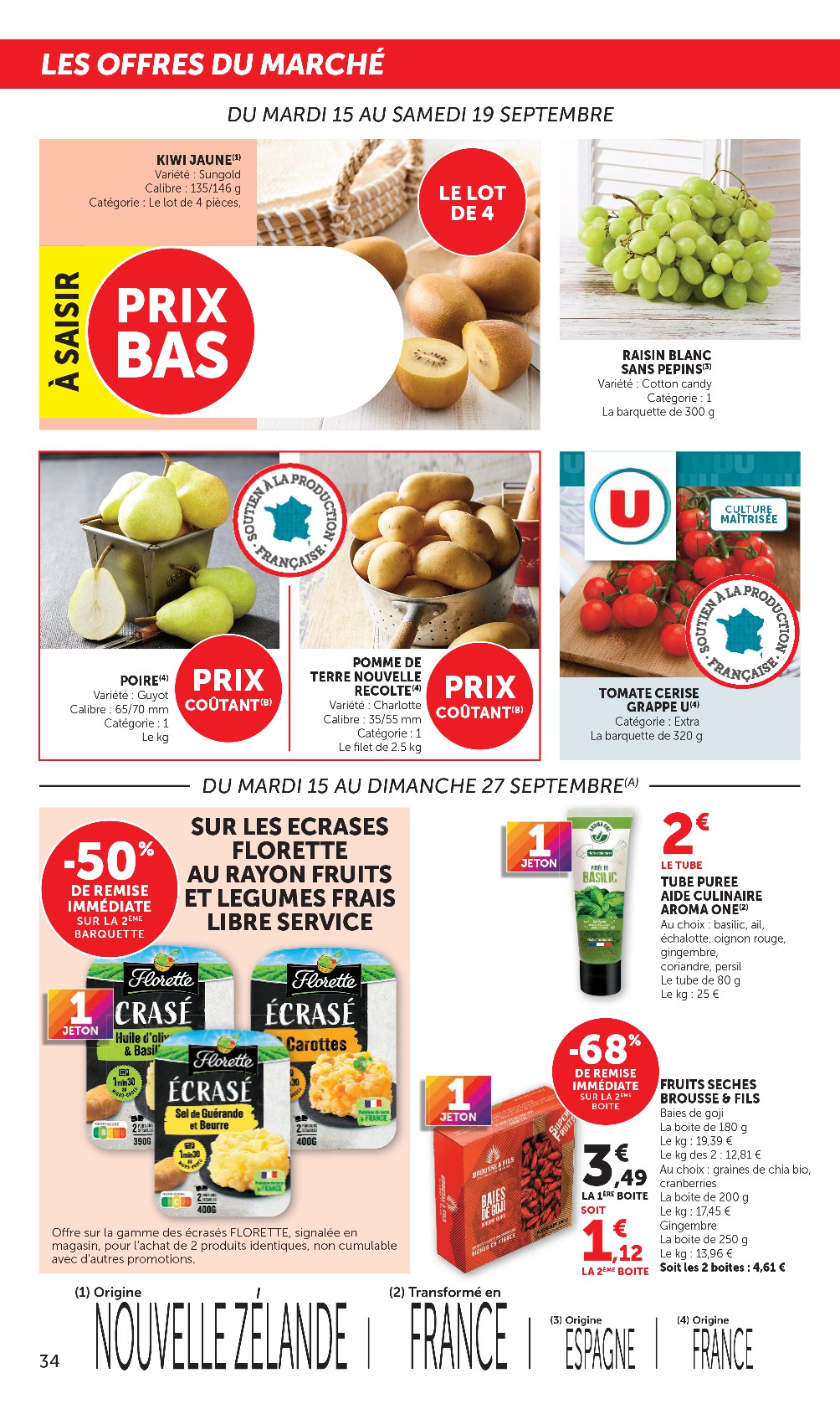 super-u - Flyer Super U pour la semaine prochaine du du mardi 15/09/2026 au du dimanche 27/09/2026 - page: 34