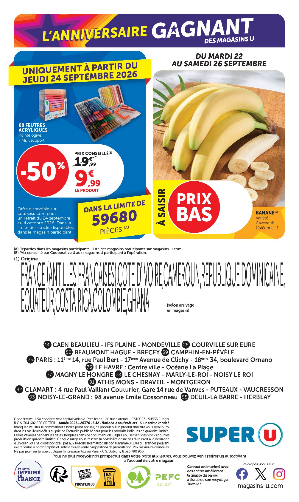 super-u - Prospectus Super U valide du du mardi 22/09/2026 au du dimanche 04/10/2026 - page: 36