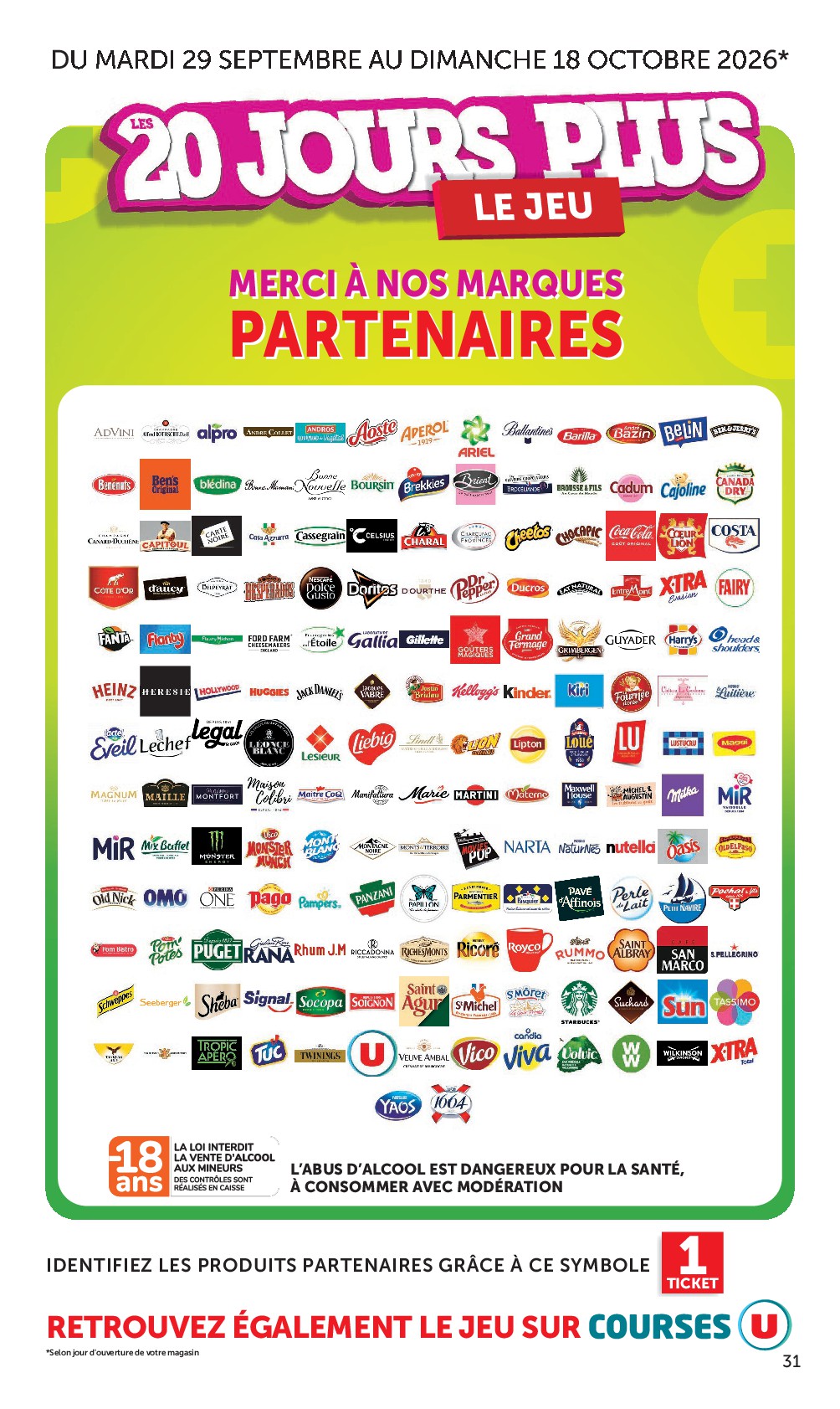 super-u - Prospectus Super U valide du du mardi 29/09/2026 au du dimanche 11/10/2026 - page: 31