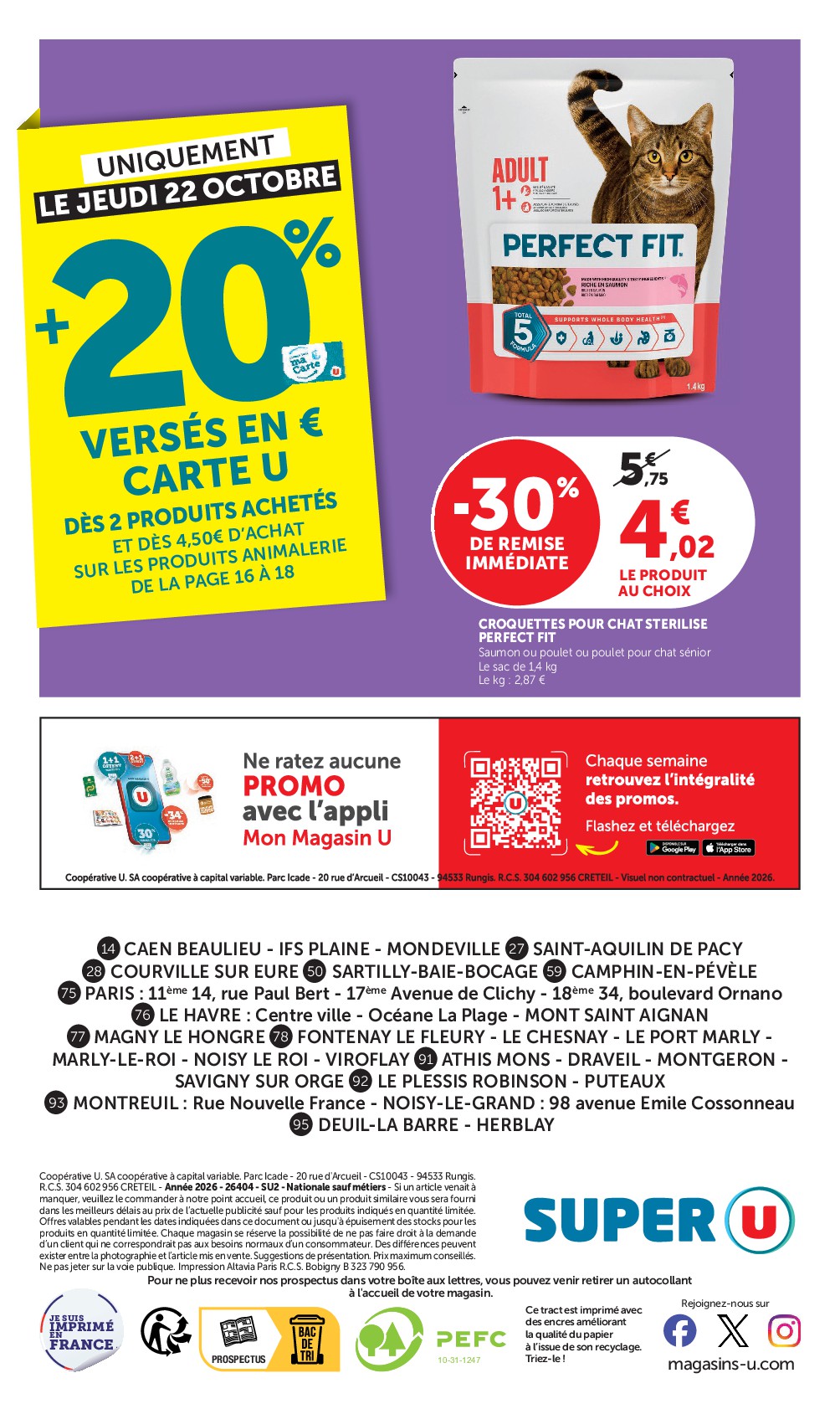 super-u - Prospectus Super U - Halloween à prix bas valide du du mardi 20/10/2026 au du dimanche 01/11/2026 - page: 28