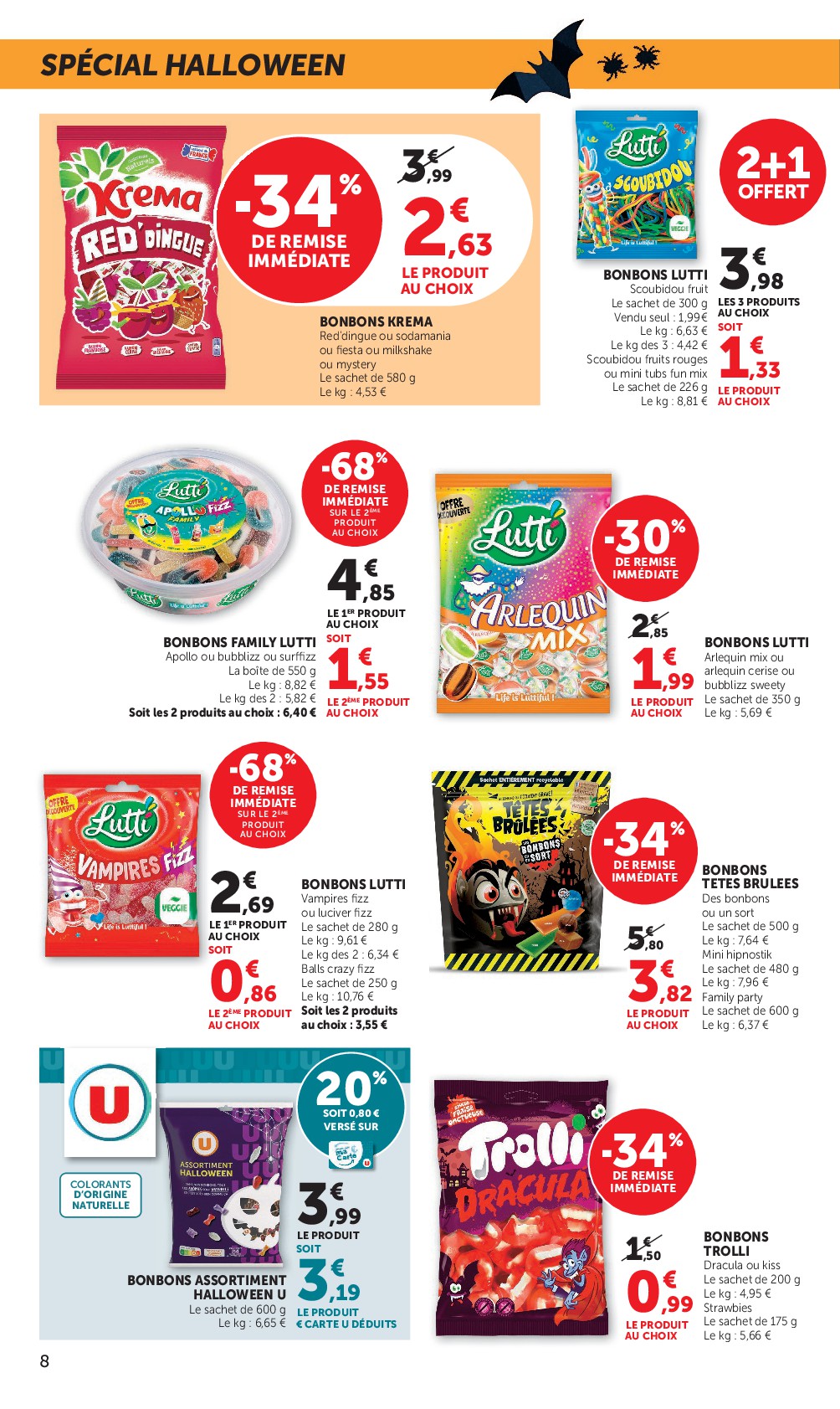 super-u - Prospectus Super U - Halloween à prix bas valide du du mardi 20/10/2026 au du dimanche 01/11/2026 - page: 8