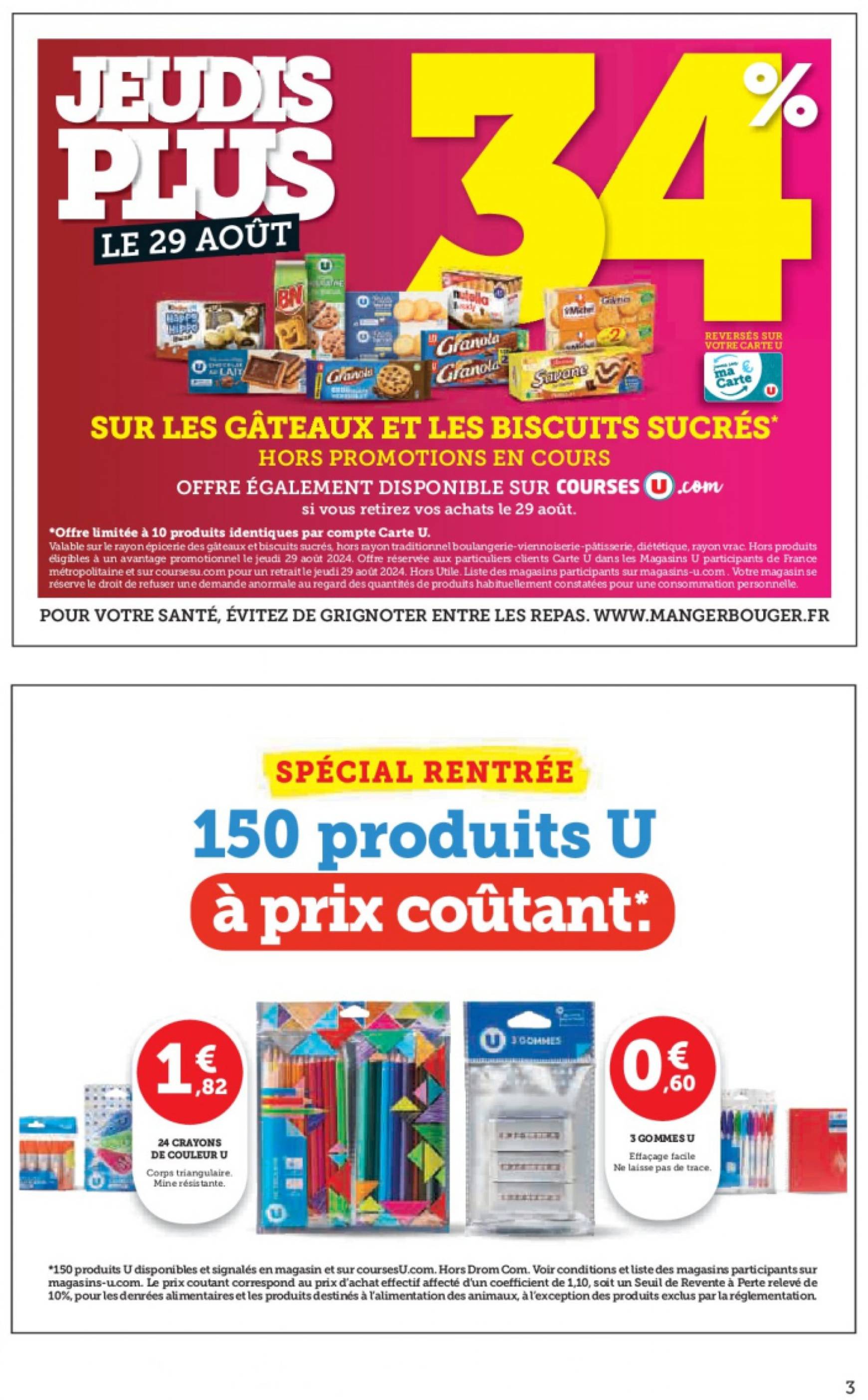 super-u - Catalogue Super U - La quinzaine des prix ultra bas Spécial Rentrée valable dès 20.08. - 08.09. - page: 2