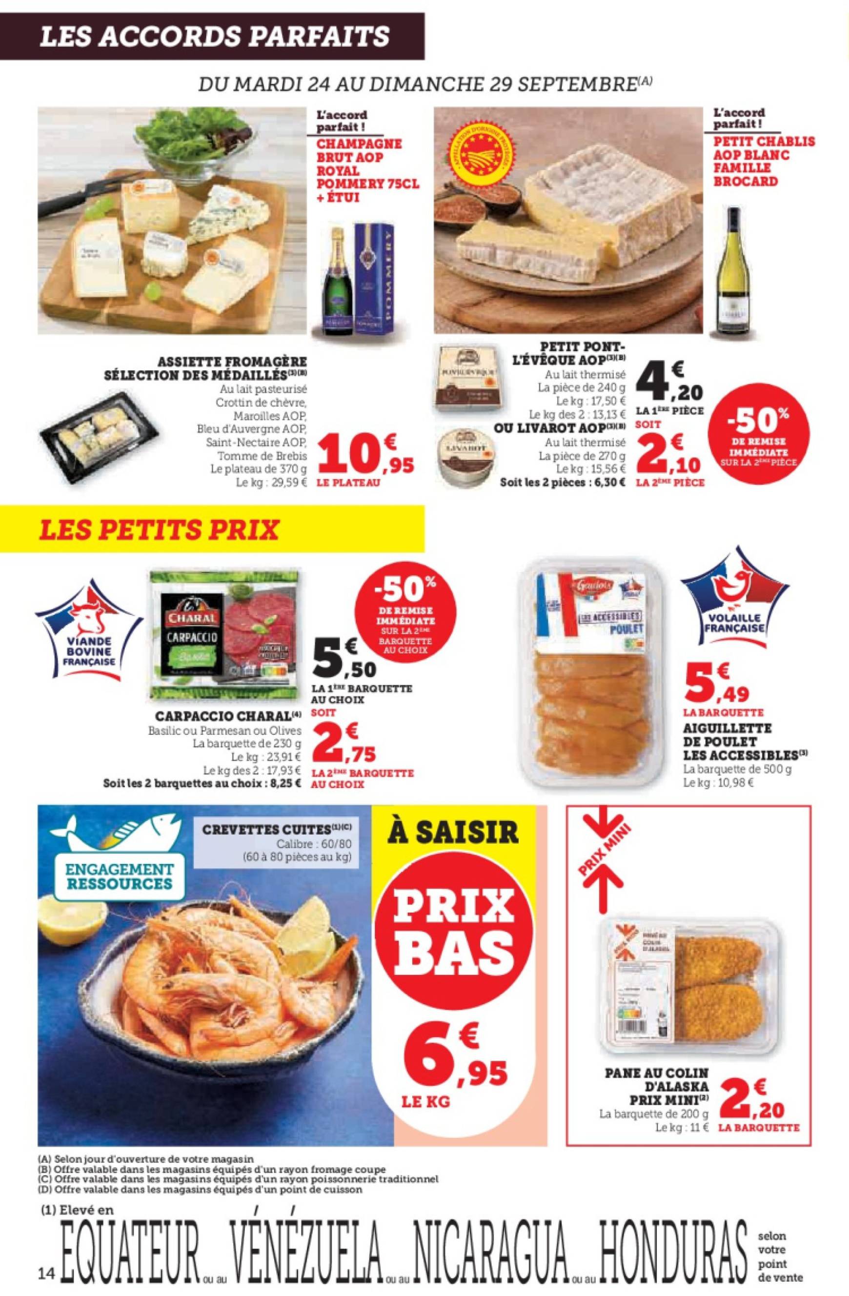 super-u - Catalogue Hyper U - Les prix bas de la semaine valable dès 24.09. - 06.10. - page: 14