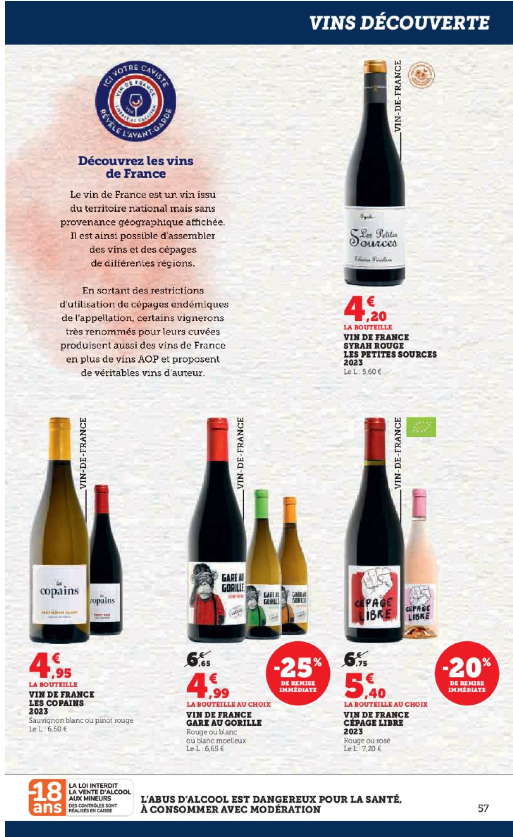 super-u - Catalogue Hyper U - Foire aux vins ! valable dès 24.09. - 06.10. - page: 57