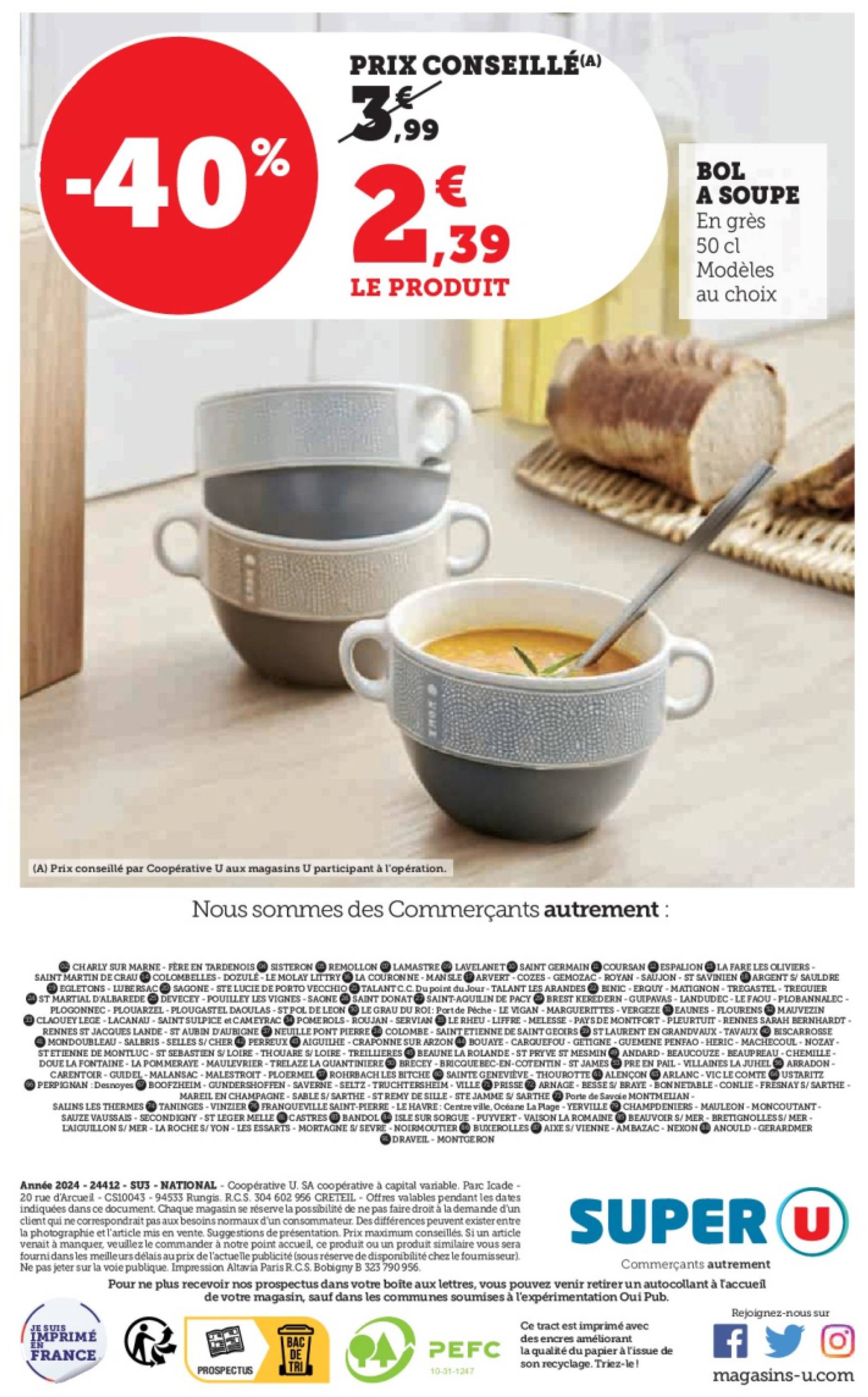 super-u - Catalogue Super U - La maison à prix bas valable dès 08.10. - 20.10. - page: 16