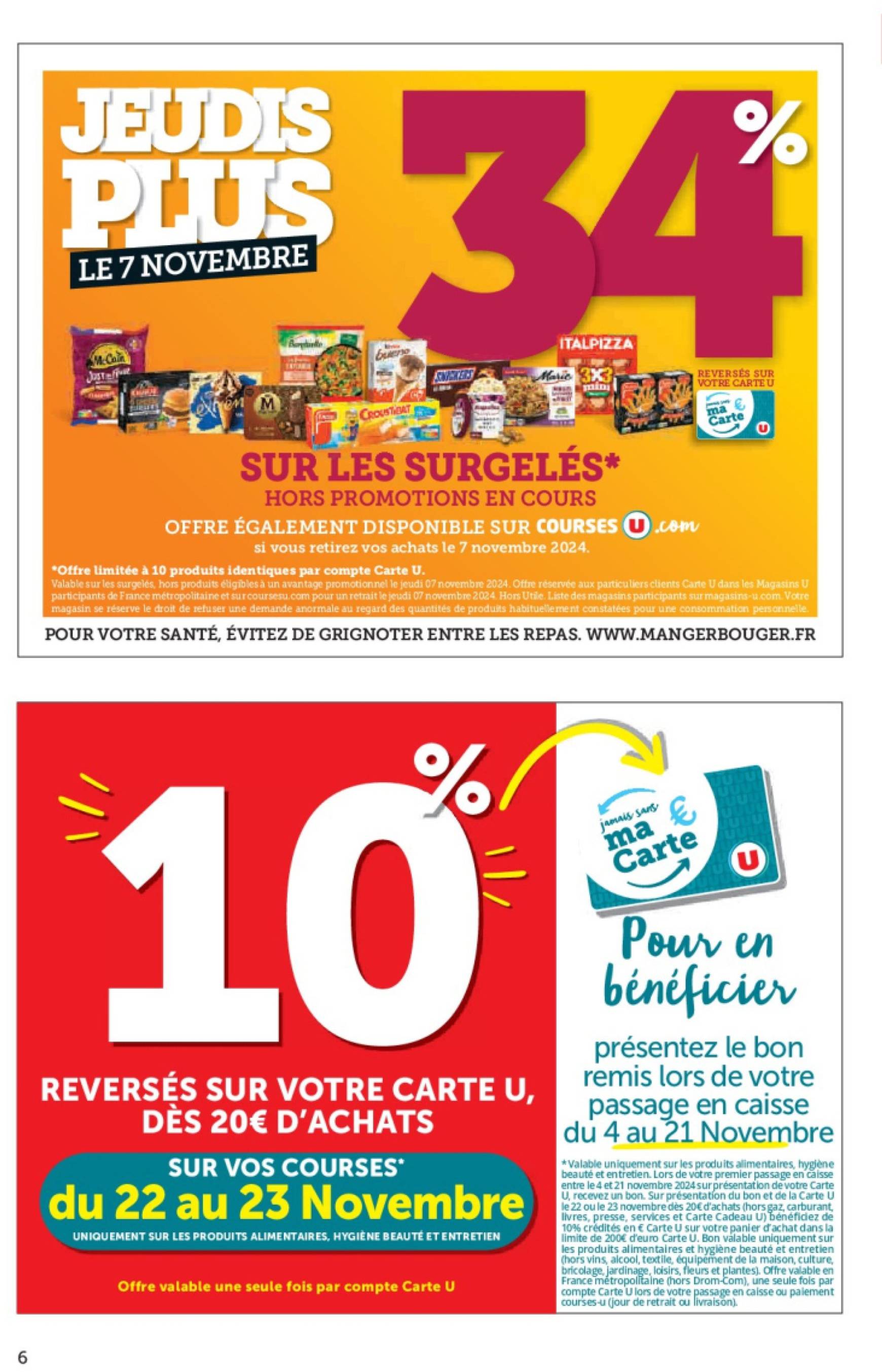 super-u - Catalogue Hyper U - Les prix bas de la semaine valable dès 05.11. - 15.11. - page: 6