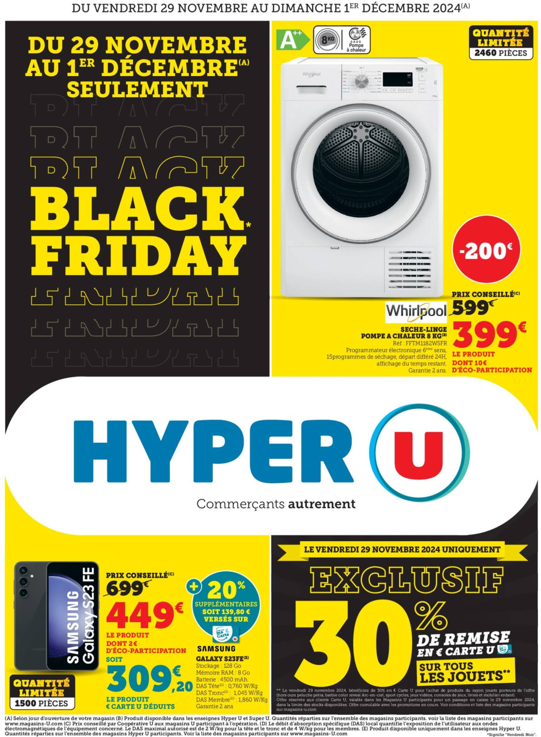 super-u - Catalogue Hyper U - Black friday valable dès 29/11 - 01/12