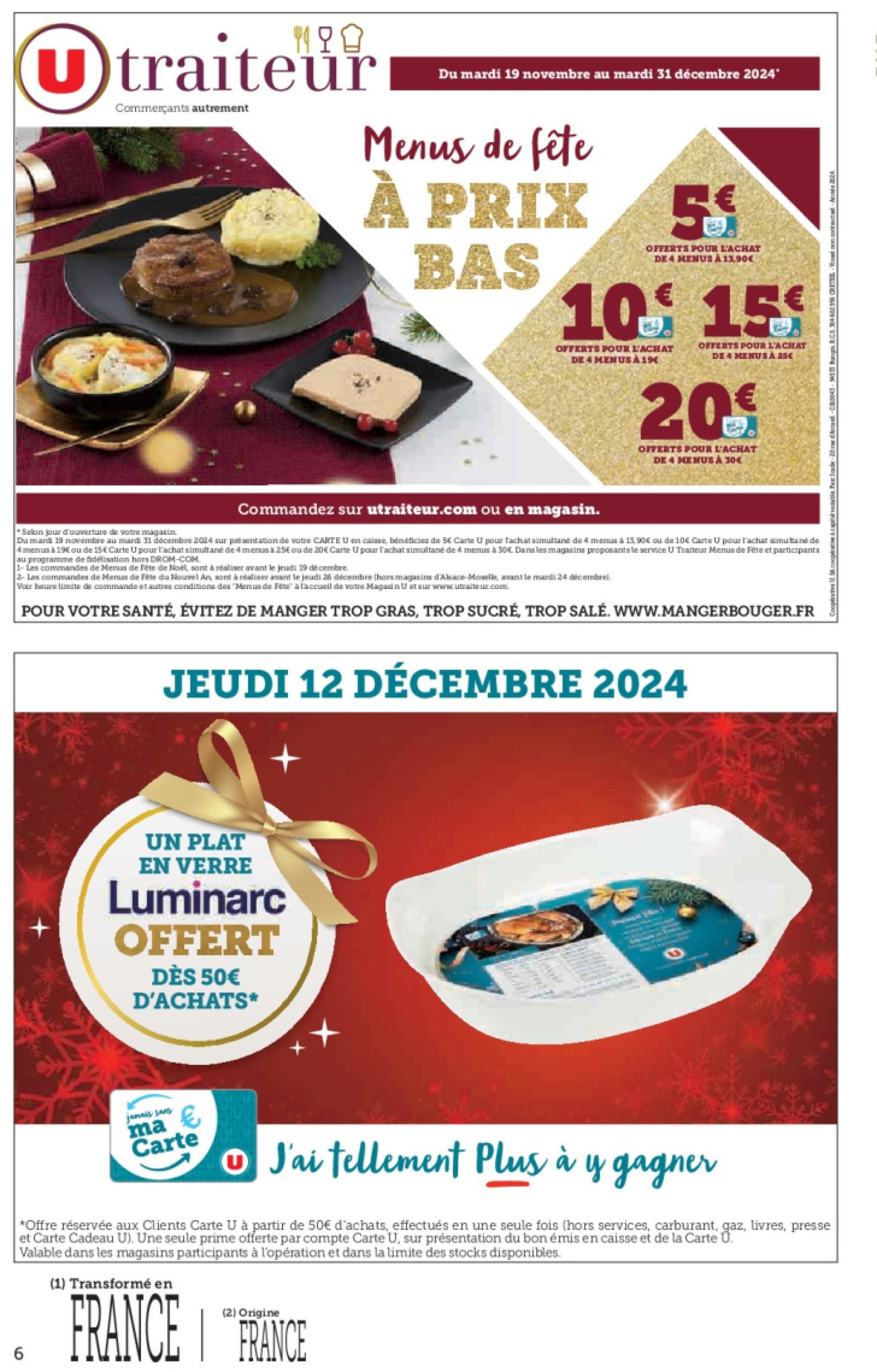 super-u - Catalogue Hyper U - Les prix bas de Noël valable dès 10/12 - 24/12 - page: 6