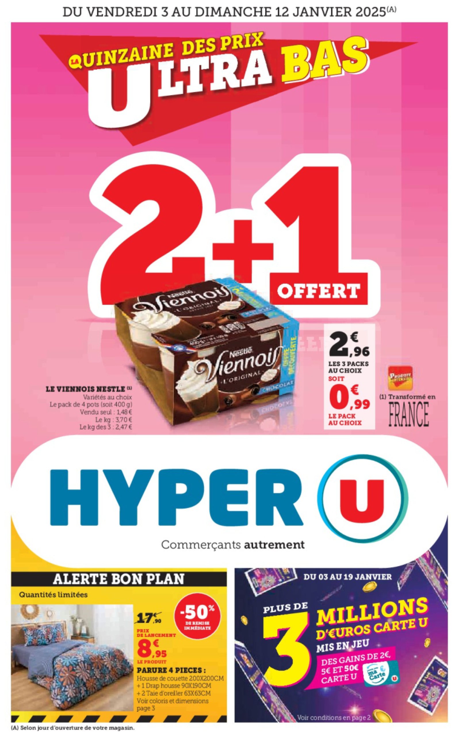 super-u - Catalogue Hyper U - Quinzaine des prix ultra bas valable dès 03/01 - 12/01