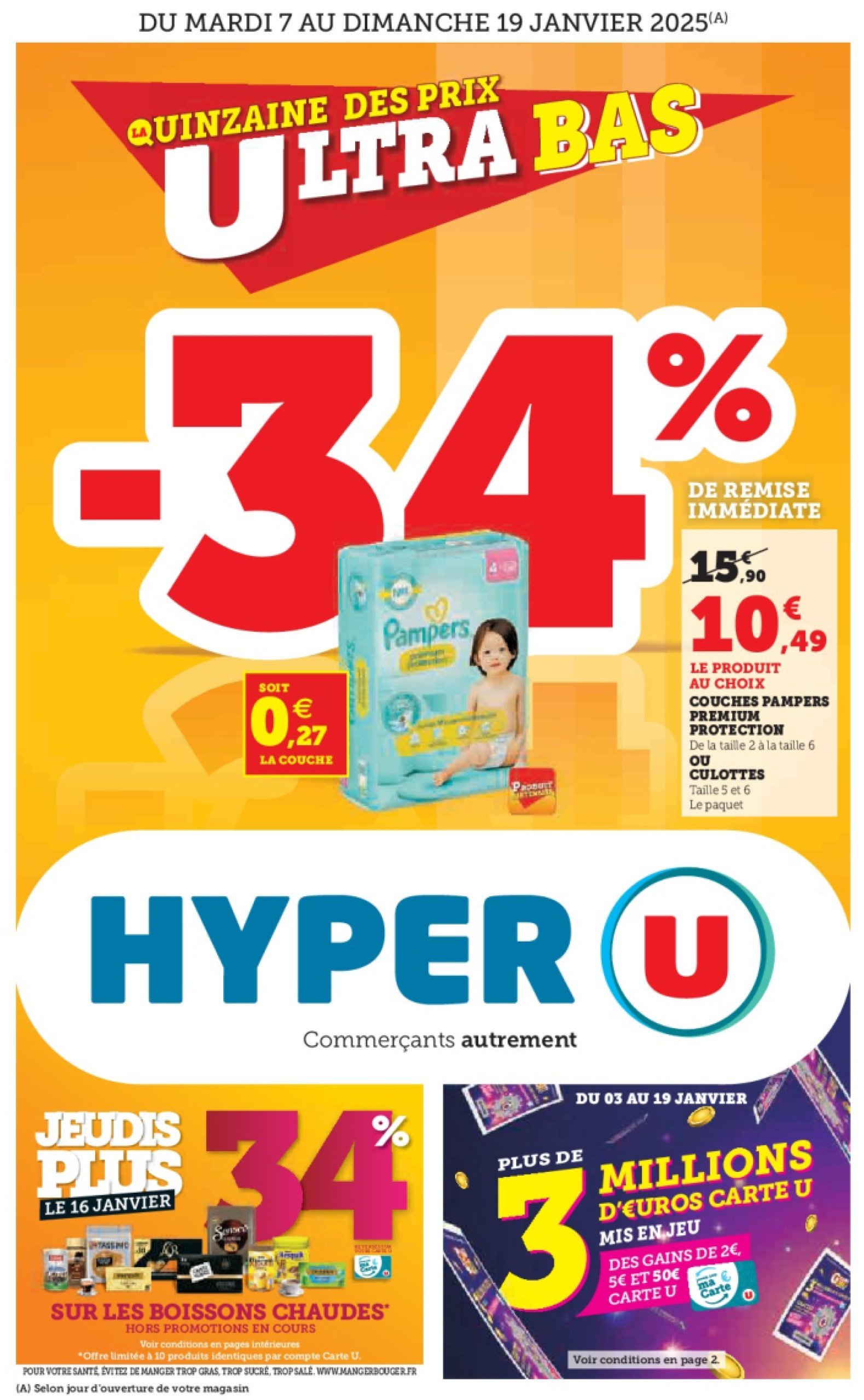 super-u - Catalogue Hyper U - Quinzaine des prix ultra bas valable dès 07/01 - 19/01