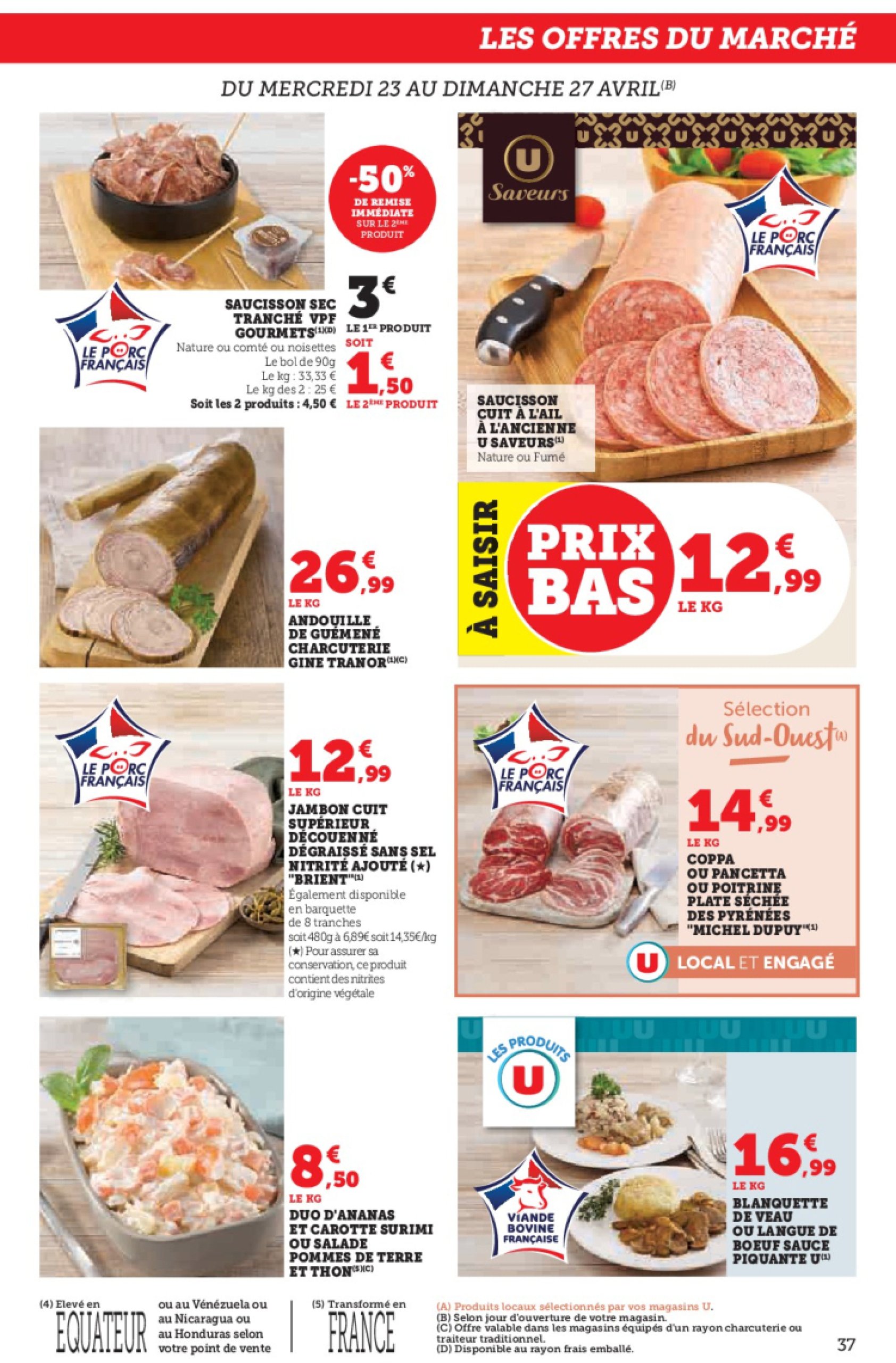 super-u - Catalogue Hyper U valable dès 23/04 - 04/05 - page: 37 super-u - Catalogue Hyper U valable dès 23/04 - 04/05 - page: 37