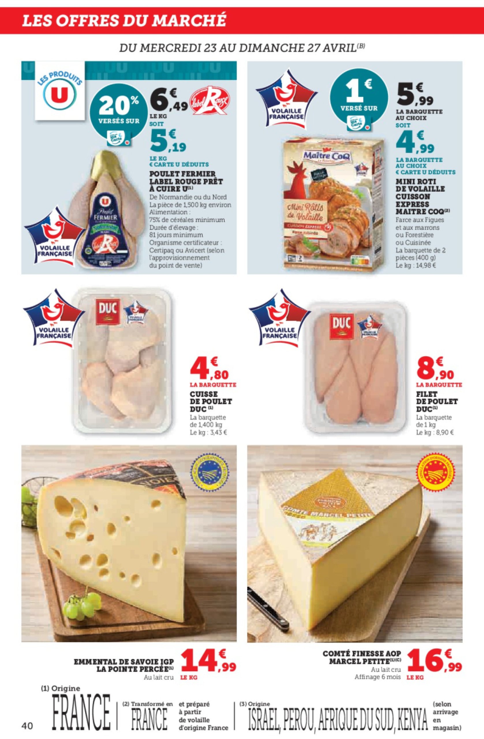 super-u - Catalogue Hyper U valable dès 23/04 - 04/05 - page: 40 super-u - Catalogue Hyper U valable dès 23/04 - 04/05 - page: 40
