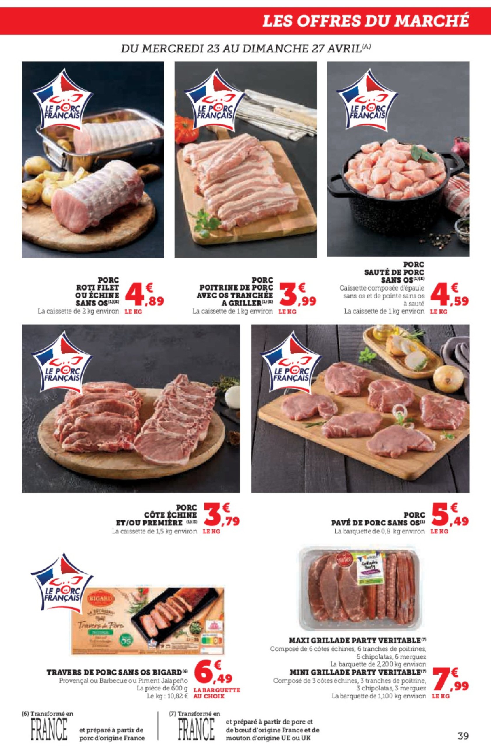 super-u - Catalogue Hyper U valable dès 23/04 - 04/05 - page: 39 super-u - Catalogue Hyper U valable dès 23/04 - 04/05 - page: 39