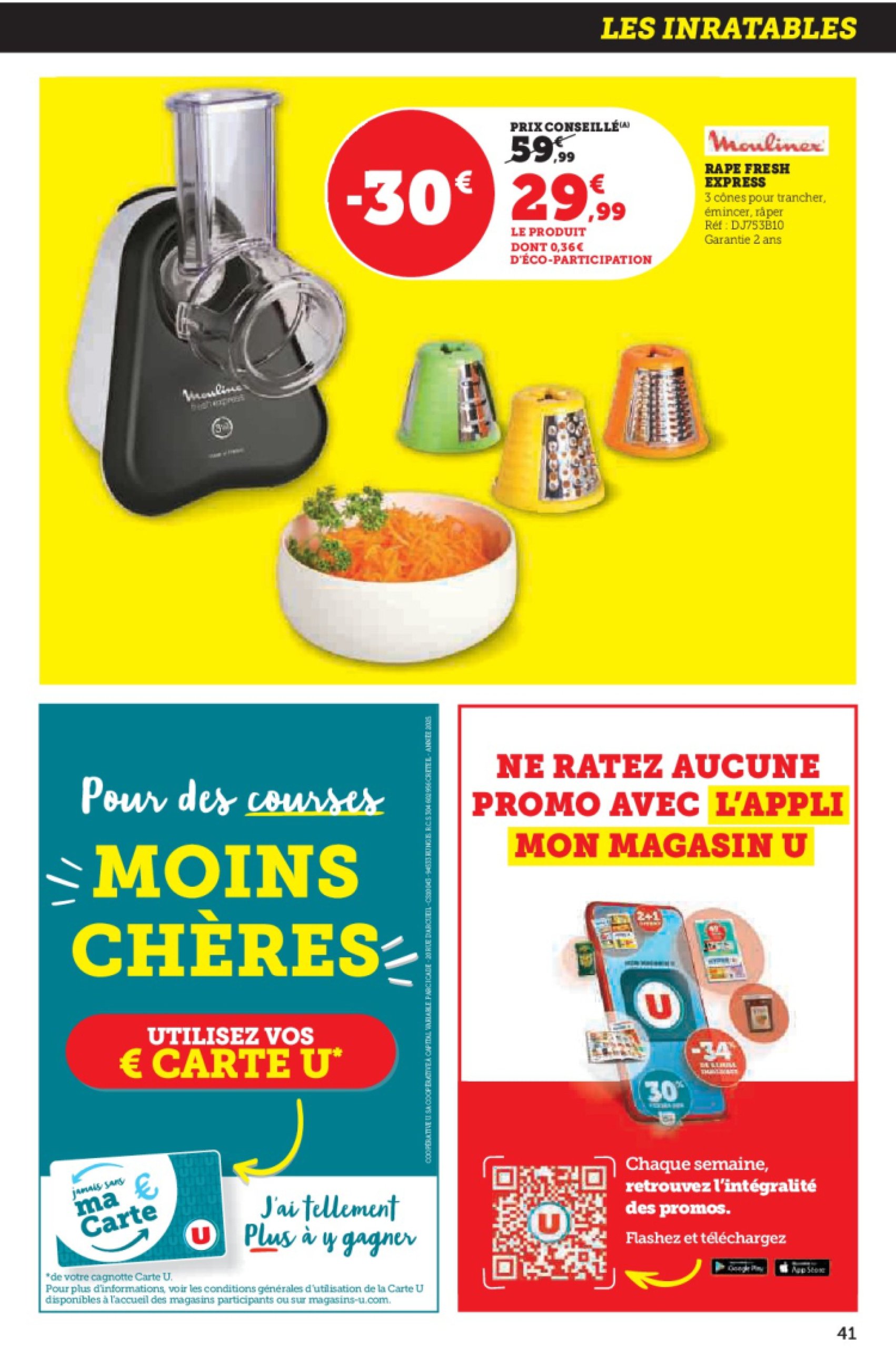 super-u - Catalogue Hyper U - Spécial cuisine traditionnelle à prix bas ! valable dès 29/04 - 11/05 - page: 41 super-u - Catalogue Hyper U - Spécial cuisine traditionnelle à prix bas ! valable dès 29/04 - 11/05 - page: 41