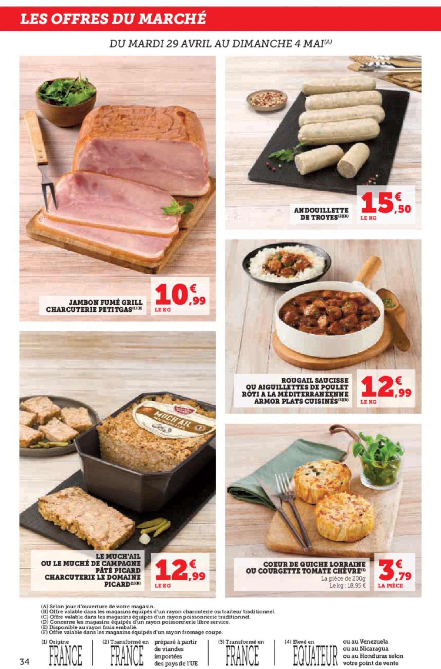super-u - Catalogue Hyper U - Spécial cuisine traditionnelle à prix bas ! valable dès 29/04 - 11/05 - page: 34 super-u - Catalogue Hyper U - Spécial cuisine traditionnelle à prix bas ! valable dès 29/04 - 11/05 - page: 34