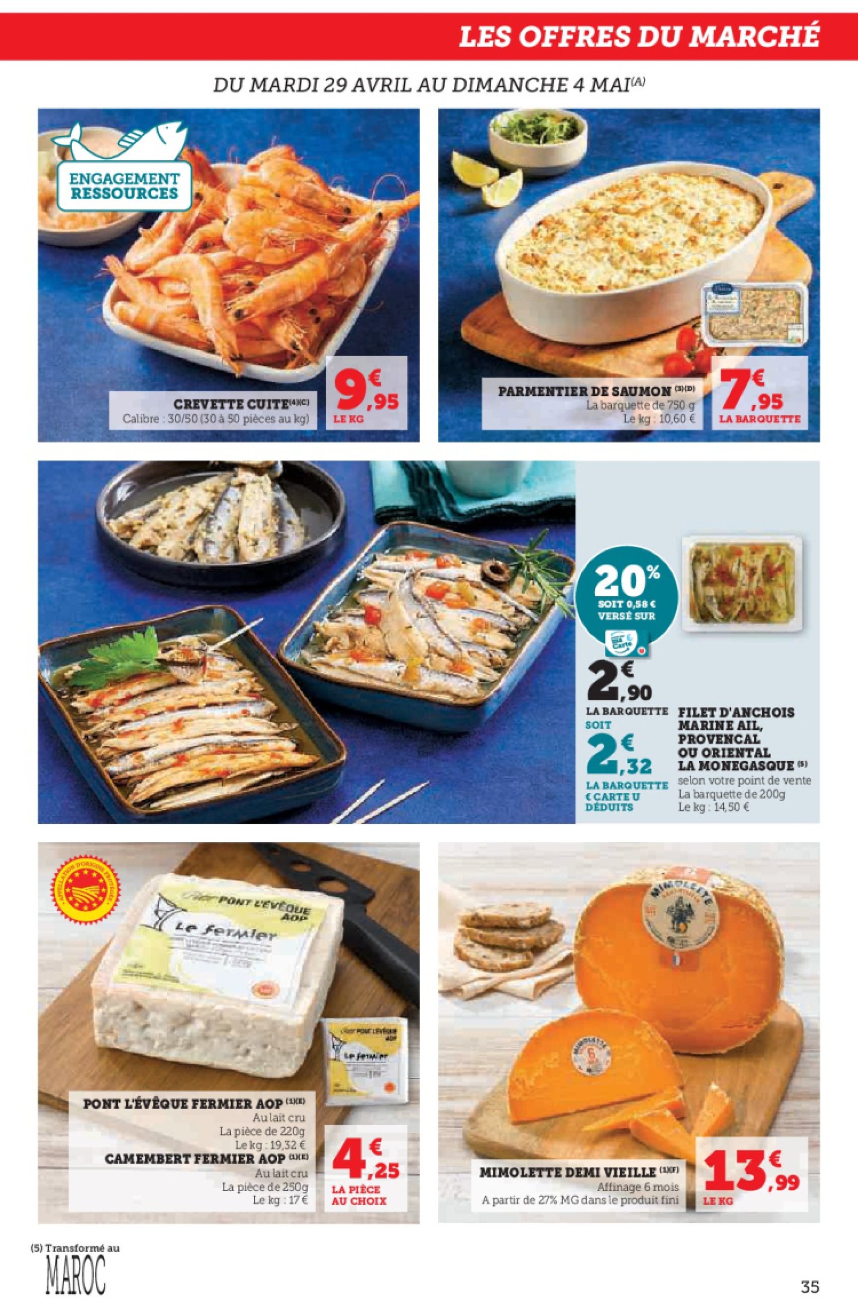 super-u - Catalogue Hyper U - Spécial cuisine traditionnelle à prix bas ! valable dès 29/04 - 11/05 - page: 35 super-u - Catalogue Hyper U - Spécial cuisine traditionnelle à prix bas ! valable dès 29/04 - 11/05 - page: 35