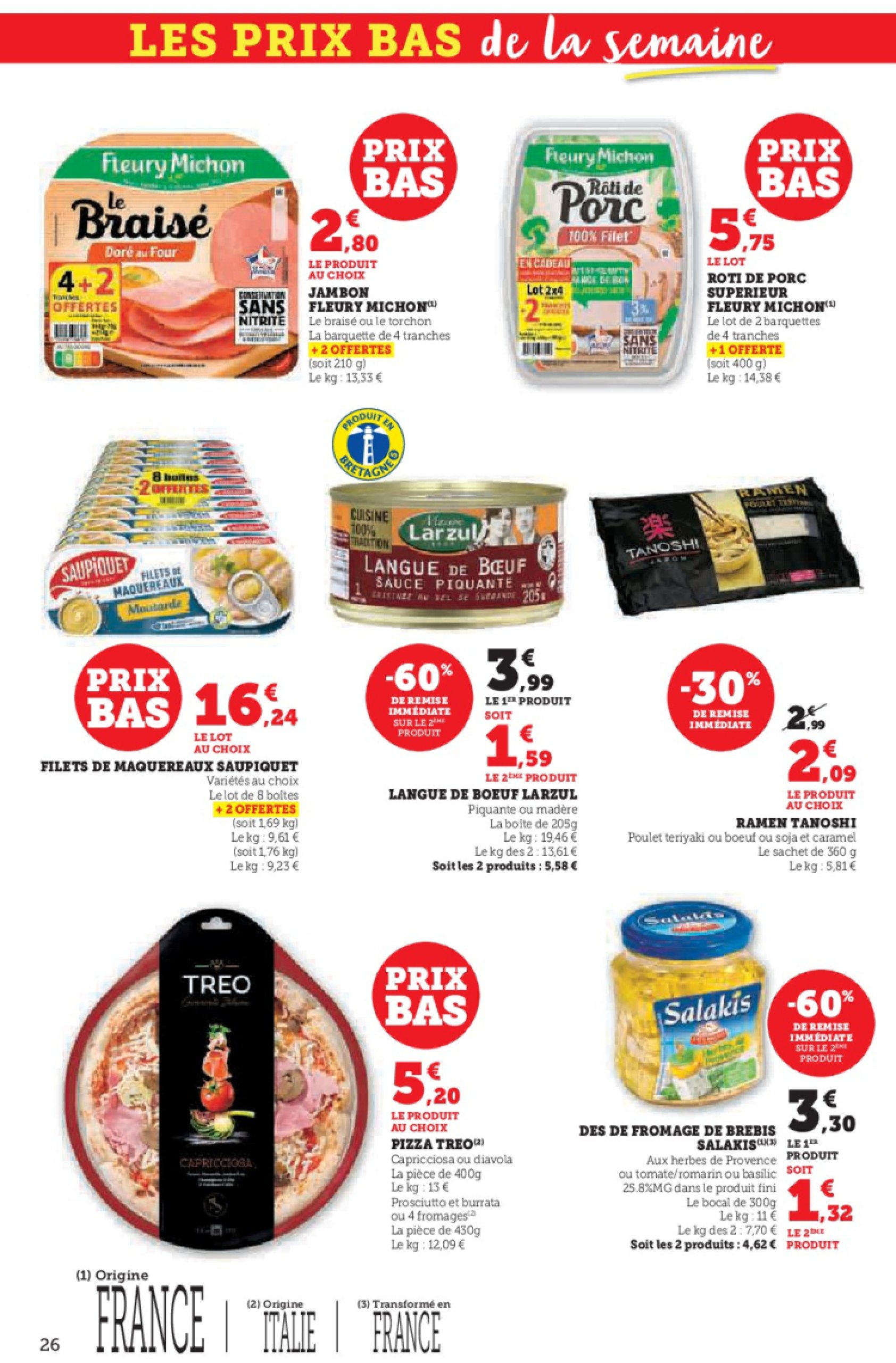 super-u - Catalogue Hyper U - Spécial cuisine traditionnelle à prix bas ! valable dès 29/04 - 11/05 - page: 26 super-u - Catalogue Hyper U - Spécial cuisine traditionnelle à prix bas ! valable dès 29/04 - 11/05 - page: 26