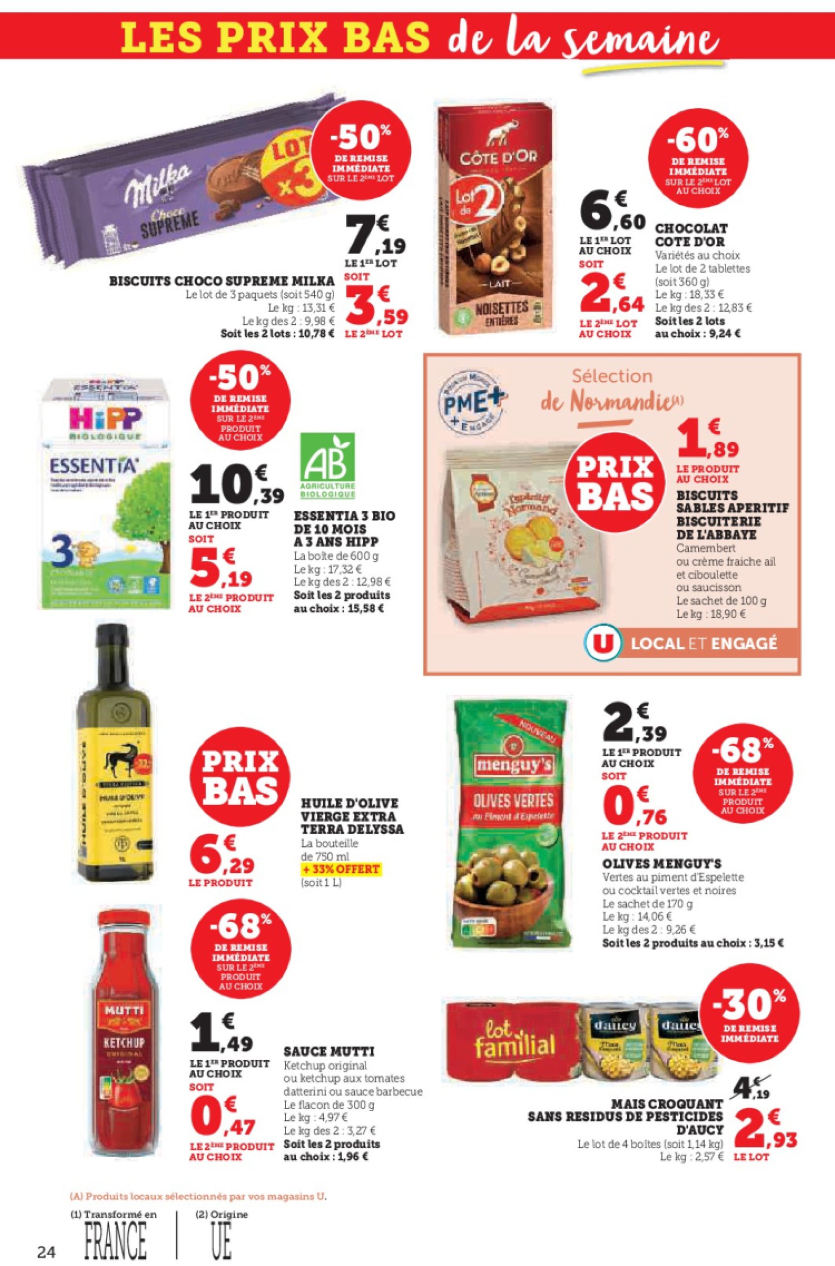 super-u - Catalogue Hyper U - Spécial cuisine traditionnelle à prix bas ! valable dès 29/04 - 11/05 - page: 24 super-u - Catalogue Hyper U - Spécial cuisine traditionnelle à prix bas ! valable dès 29/04 - 11/05 - page: 24
