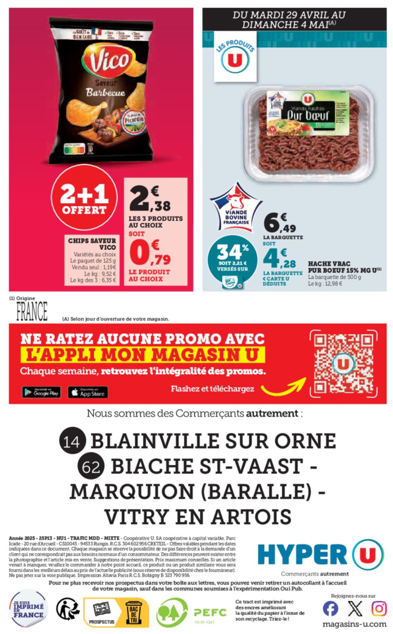 super-u - Catalogue Hyper U - Spécial cuisine traditionnelle à prix bas ! valable dès 29/04 - 11/05 - page: 44 super-u - Catalogue Hyper U - Spécial cuisine traditionnelle à prix bas ! valable dès 29/04 - 11/05 - page: 44