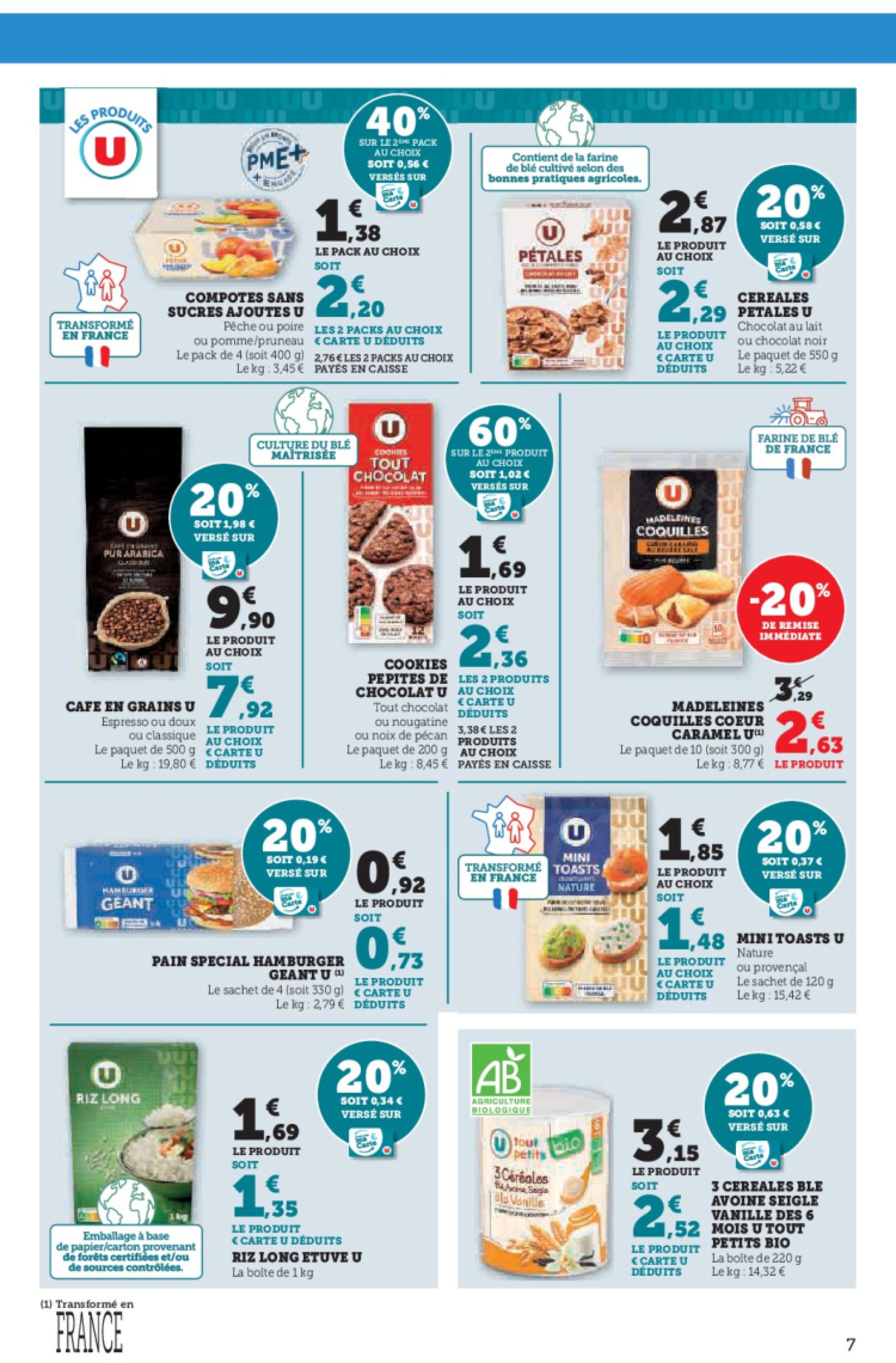super-u - Catalogue Hyper U - Spécial cuisine traditionnelle à prix bas ! valable dès 29/04 - 11/05 - page: 7 super-u - Catalogue Hyper U - Spécial cuisine traditionnelle à prix bas ! valable dès 29/04 - 11/05 - page: 7
