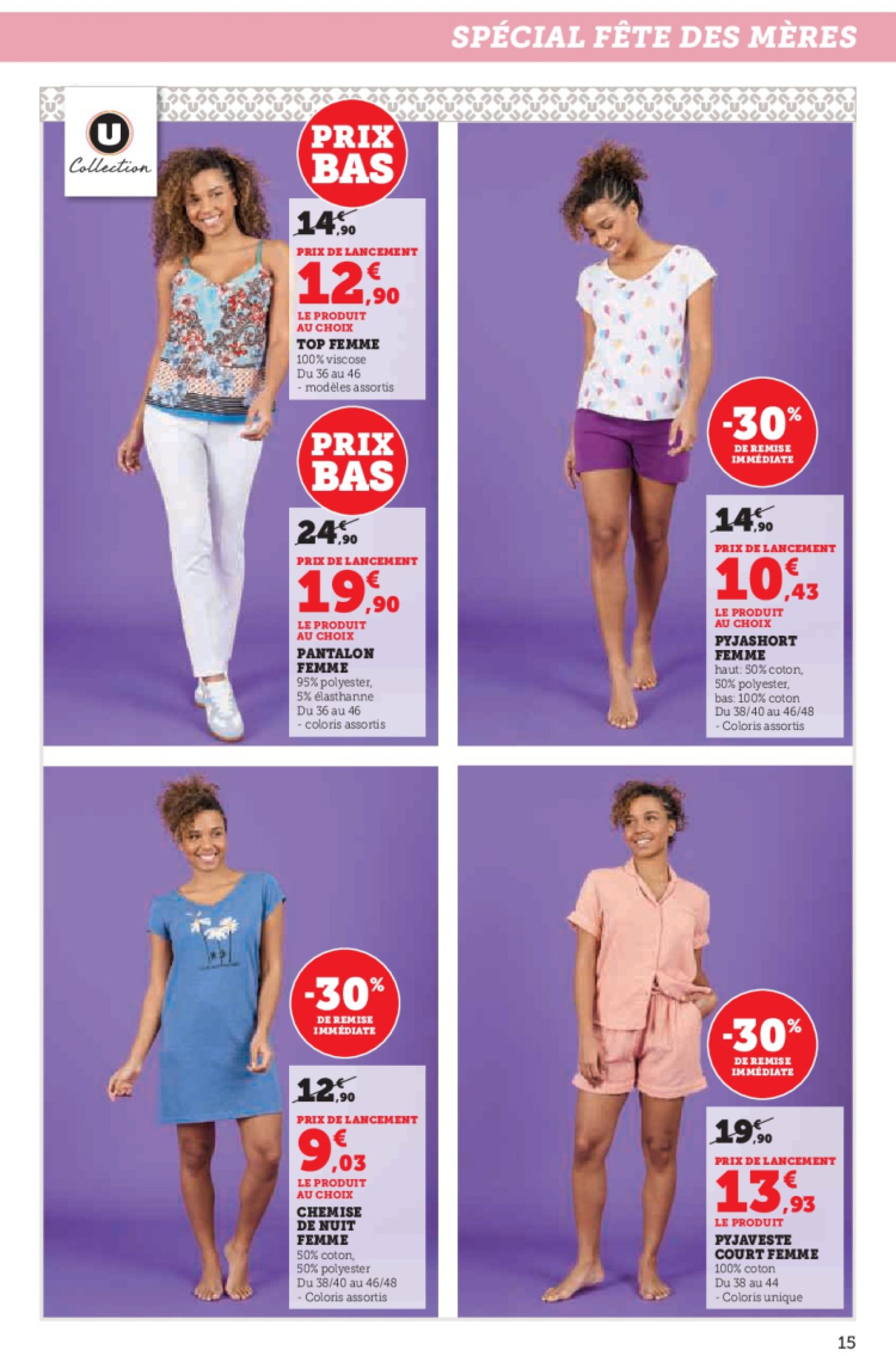 super-u - Catalogue Hyper U - Fête des Mères ! valable dès 13/05 - 25/05 - page: 15 super-u - Catalogue Hyper U - Fête des Mères ! valable dès 13/05 - 25/05 - page: 15