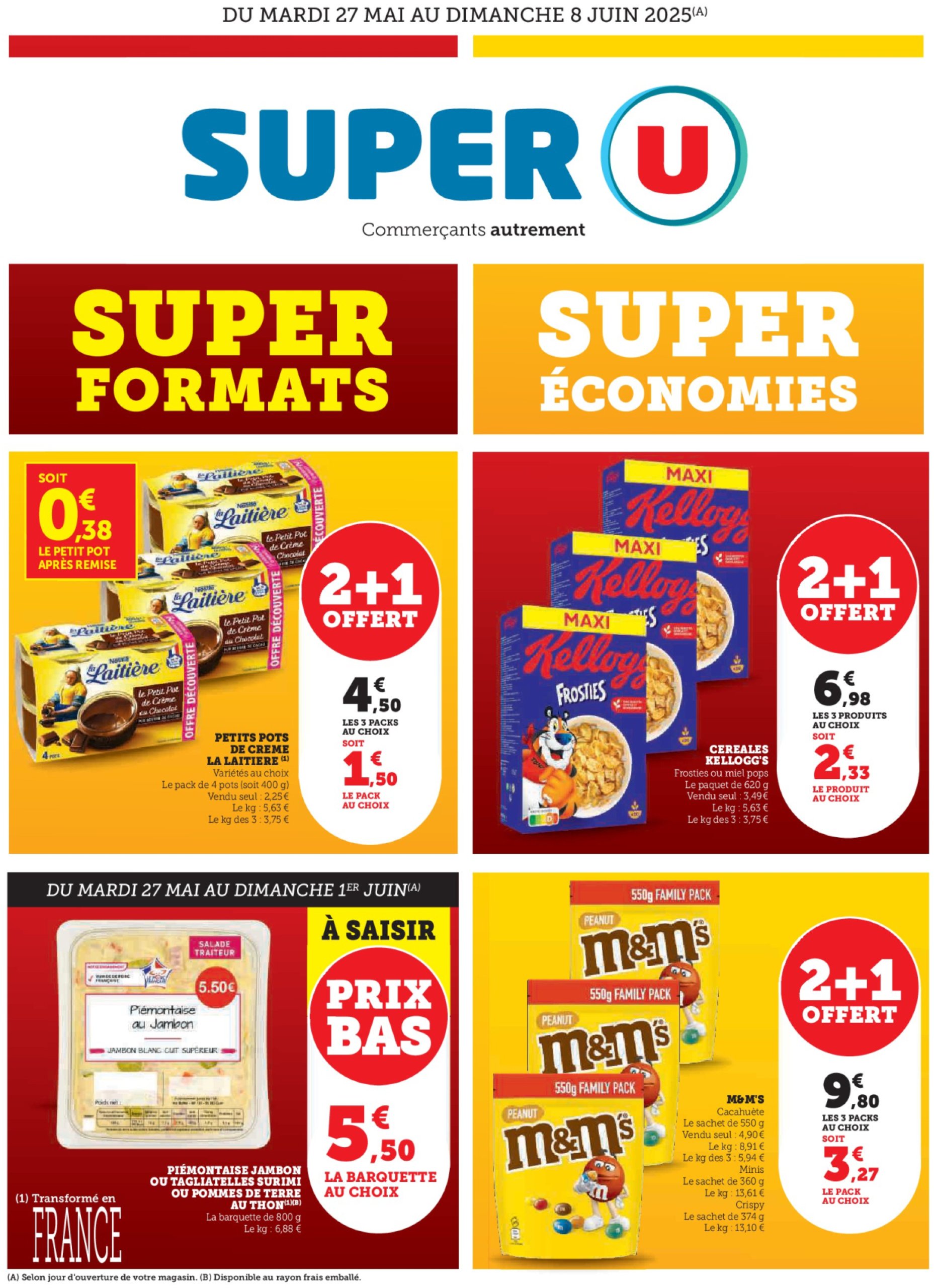 super-u - Catalogue Super U - Super Formats valable dès 27/05 - 08/06 - page: 1