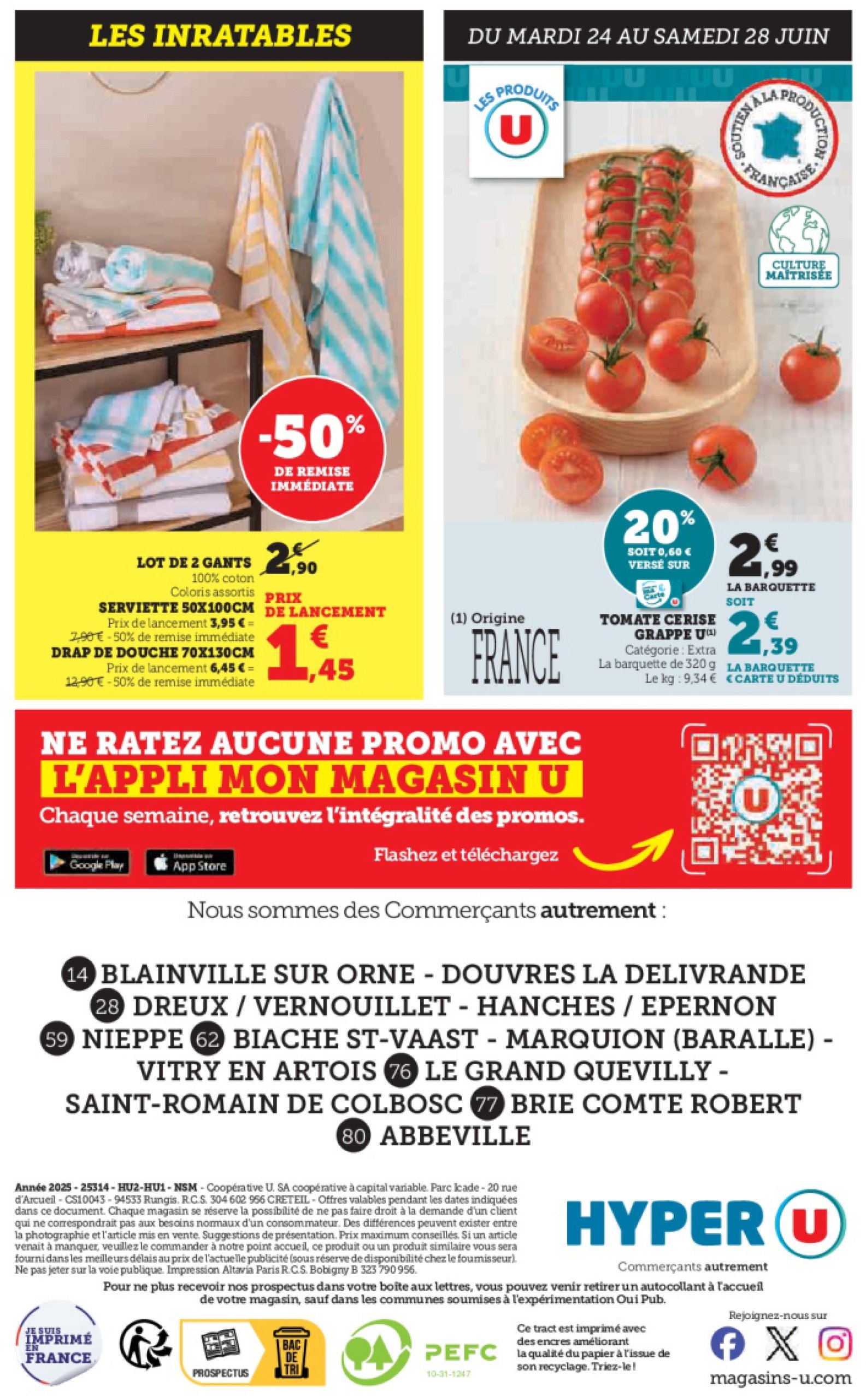 super-u - Catalogue Hyper U valable du 24/06 au 06/07 - page: 44 super-u - Catalogue Hyper U valable du 24/06 au 06/07 - page: 44