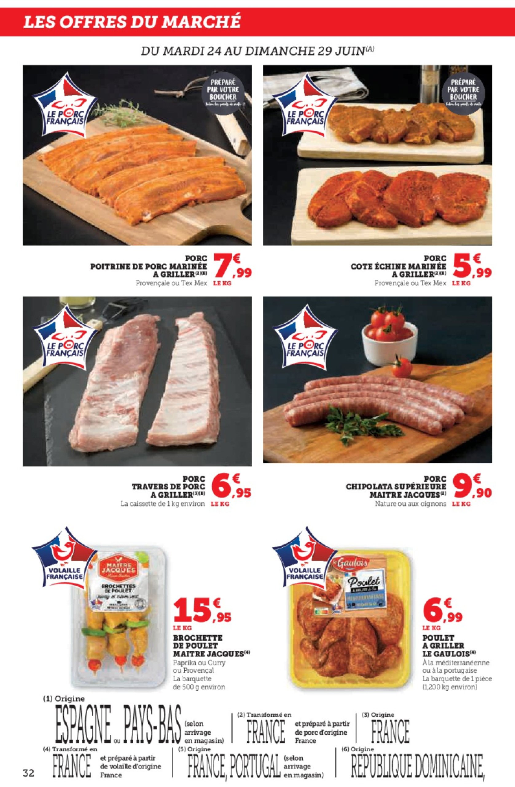 super-u - Catalogue Hyper U valable du 24/06 au 06/07 - page: 32 super-u - Catalogue Hyper U valable du 24/06 au 06/07 - page: 32