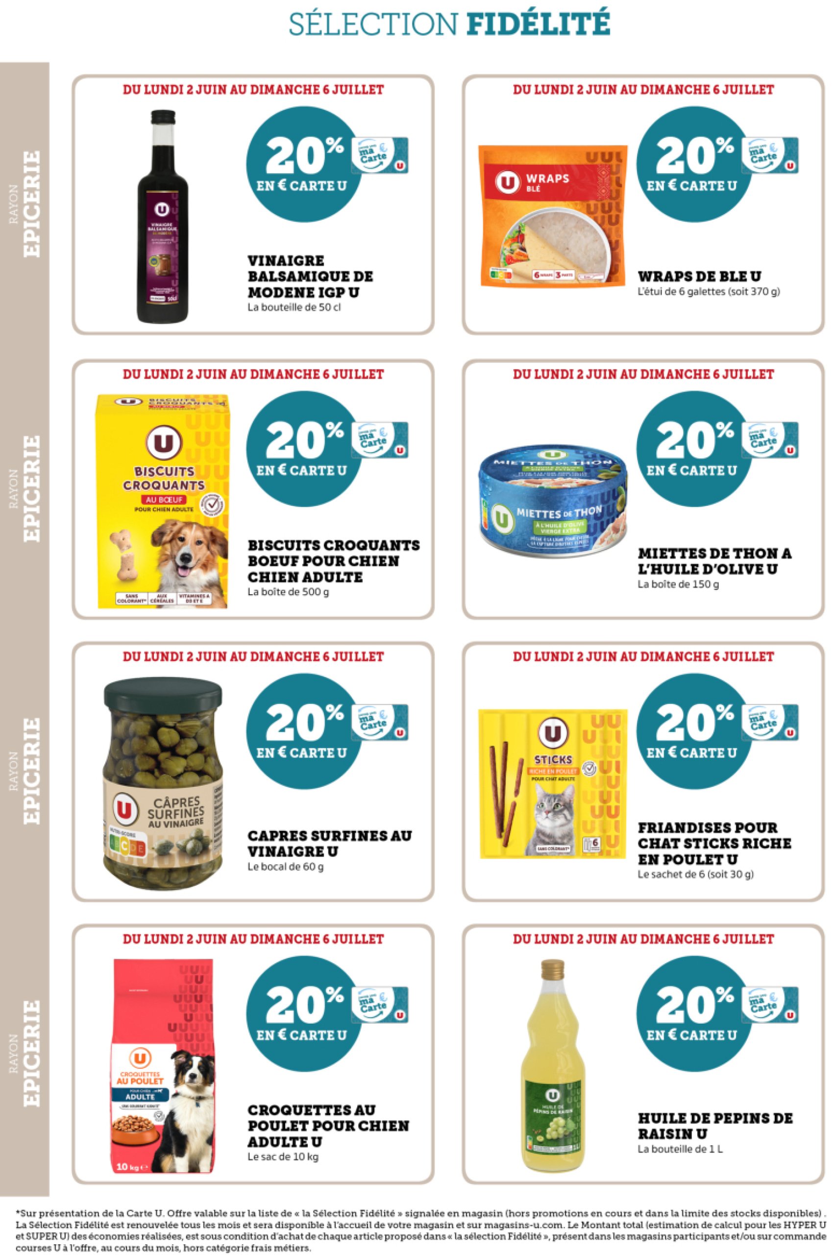 super-u - Catalogue Super U - Ma sélection Carte - Paris, Clichy valable du 02/06 au 06/07 - page: 20