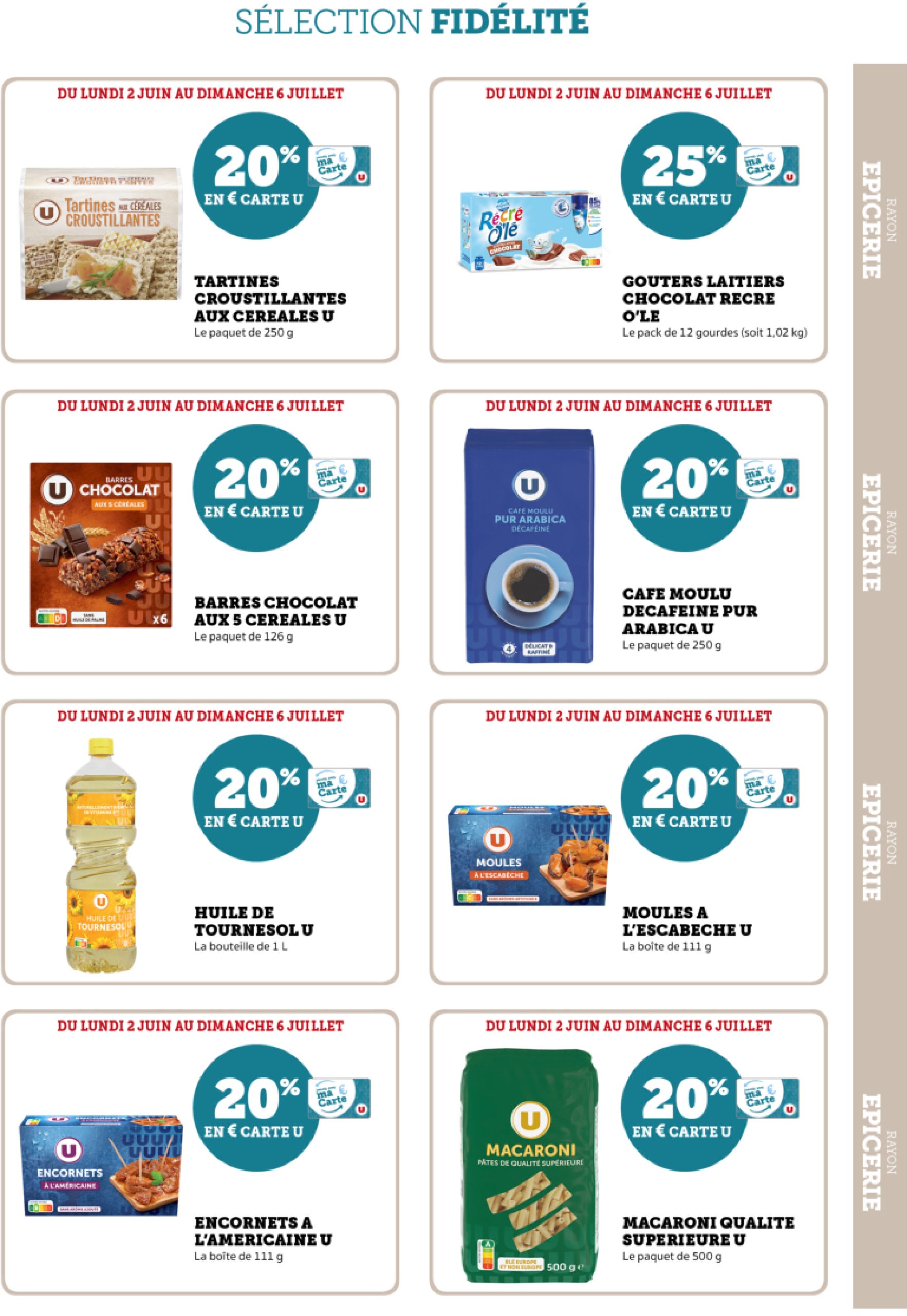 super-u - Catalogue Super U - Ma sélection Carte - Paris, Clichy valable du 02/06 au 06/07 - page: 19