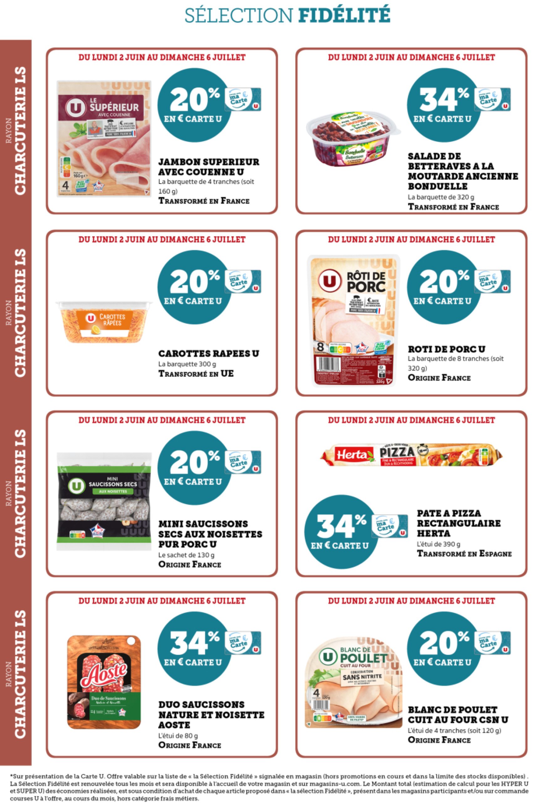 super-u - Catalogue Super U - Ma sélection Carte - Paris, Clichy valable du 02/06 au 06/07 - page: 4
