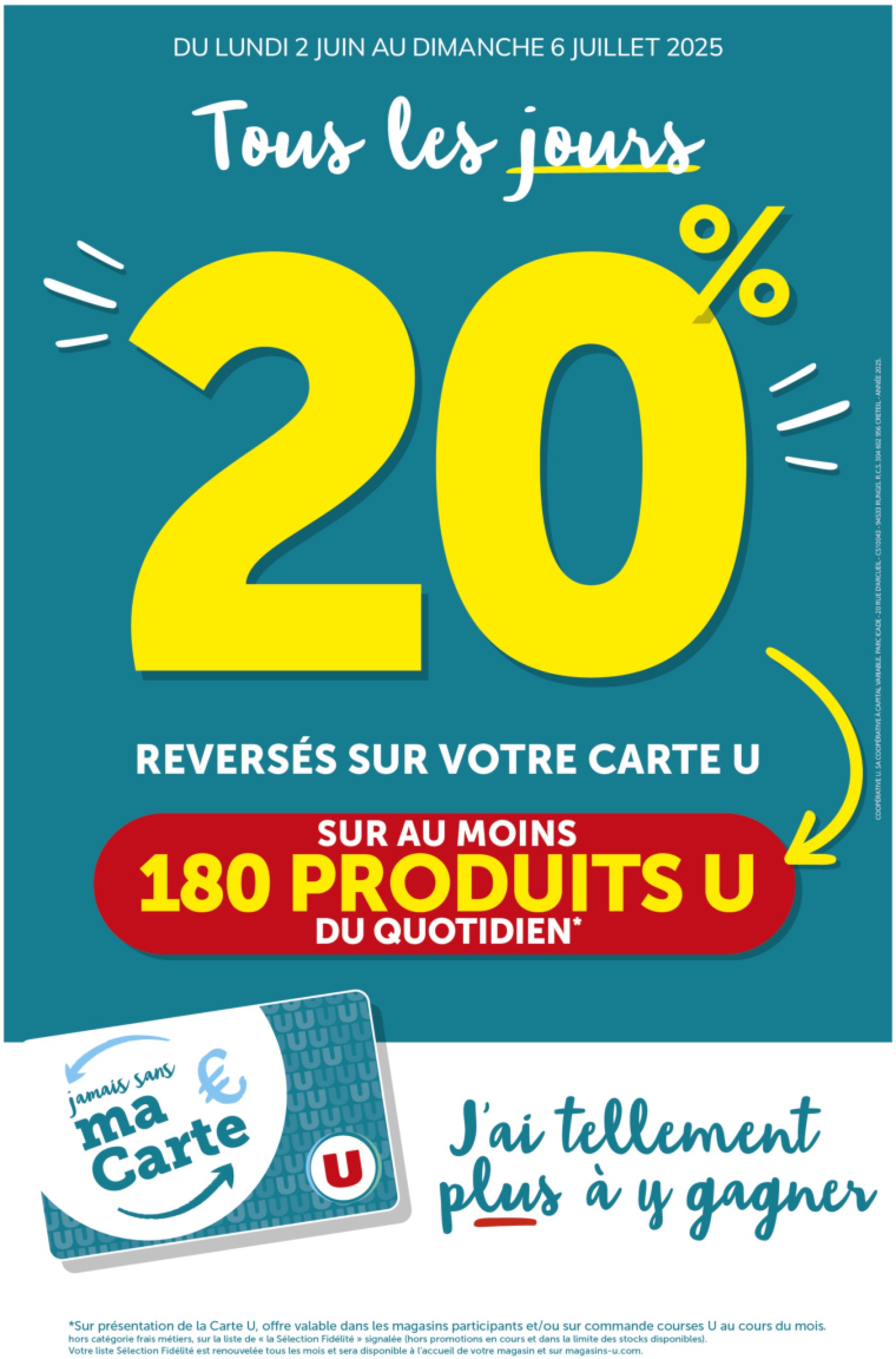 super-u - Catalogue Super U - Ma sélection Carte - Paris, Clichy valable du 02/06 au 06/07 - page: 1