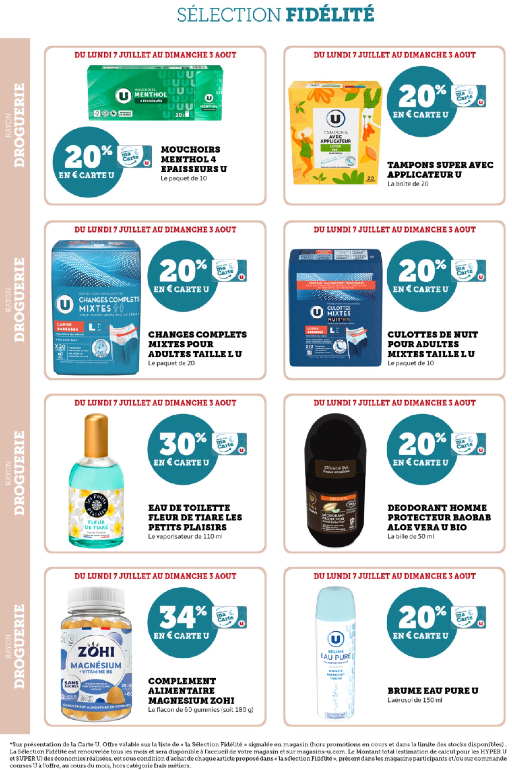 super-u - Catalogue Super U - Ma sélection Carte U juillet - Paris Clichy valable du 07/07 au 03/08 - page: 12