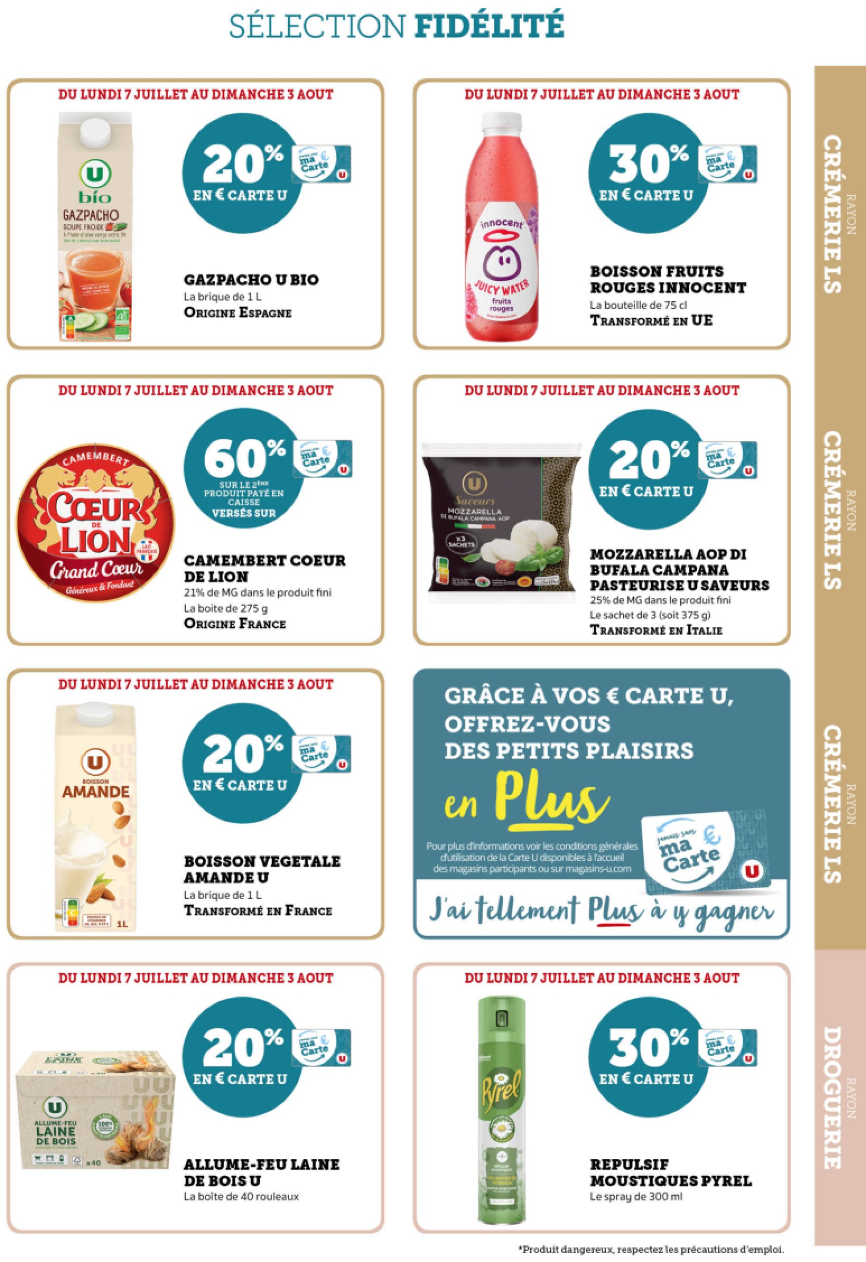 super-u - Catalogue Super U - Ma sélection Carte U juillet - Paris Clichy valable du 07/07 au 03/08 - page: 7