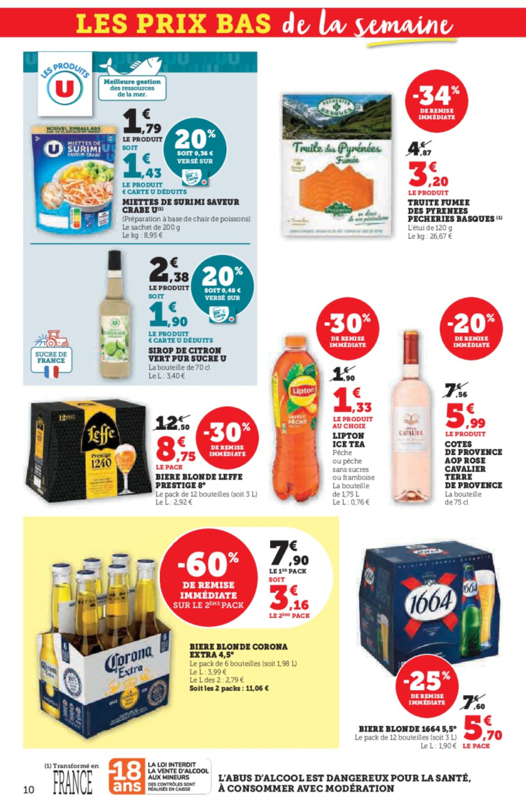 super-u - Catalogue Super U valable du 16/07 au 27/07 - page: 10
