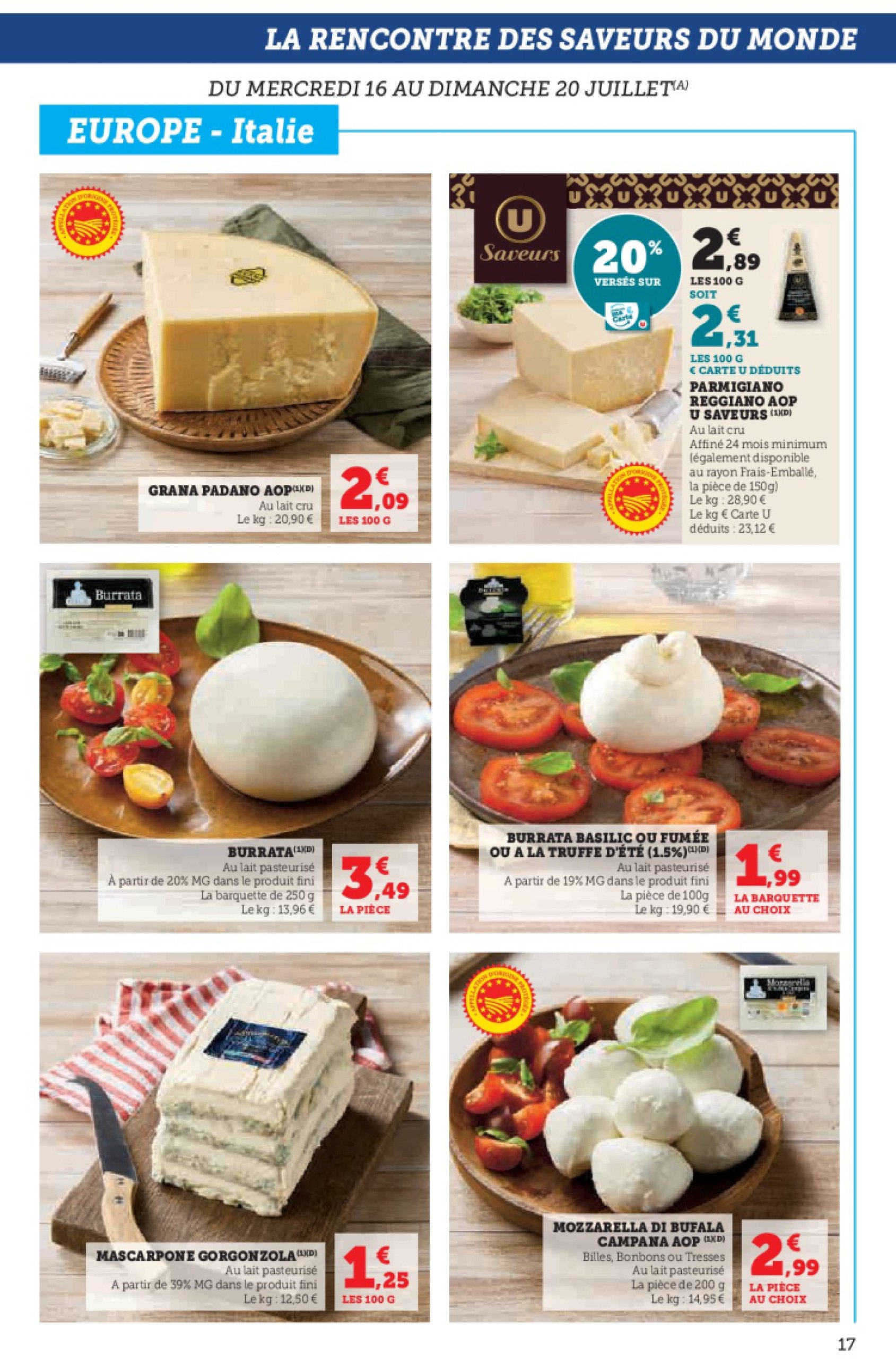 super-u - Catalogue Super U valable du 16/07 au 27/07 - page: 17