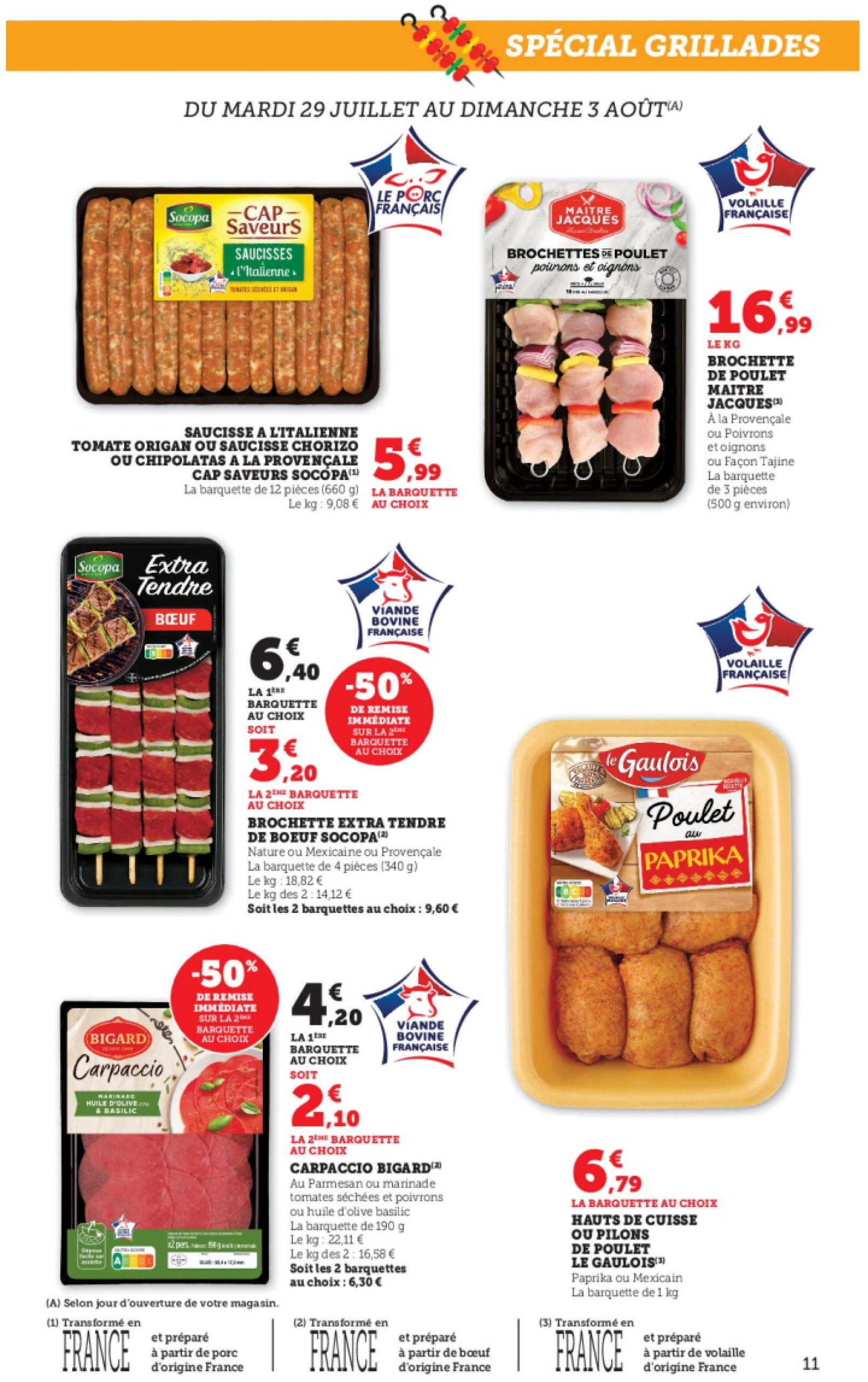 super-u - Catalogue Super U valable du 29/07 au 10/08 - page: 11